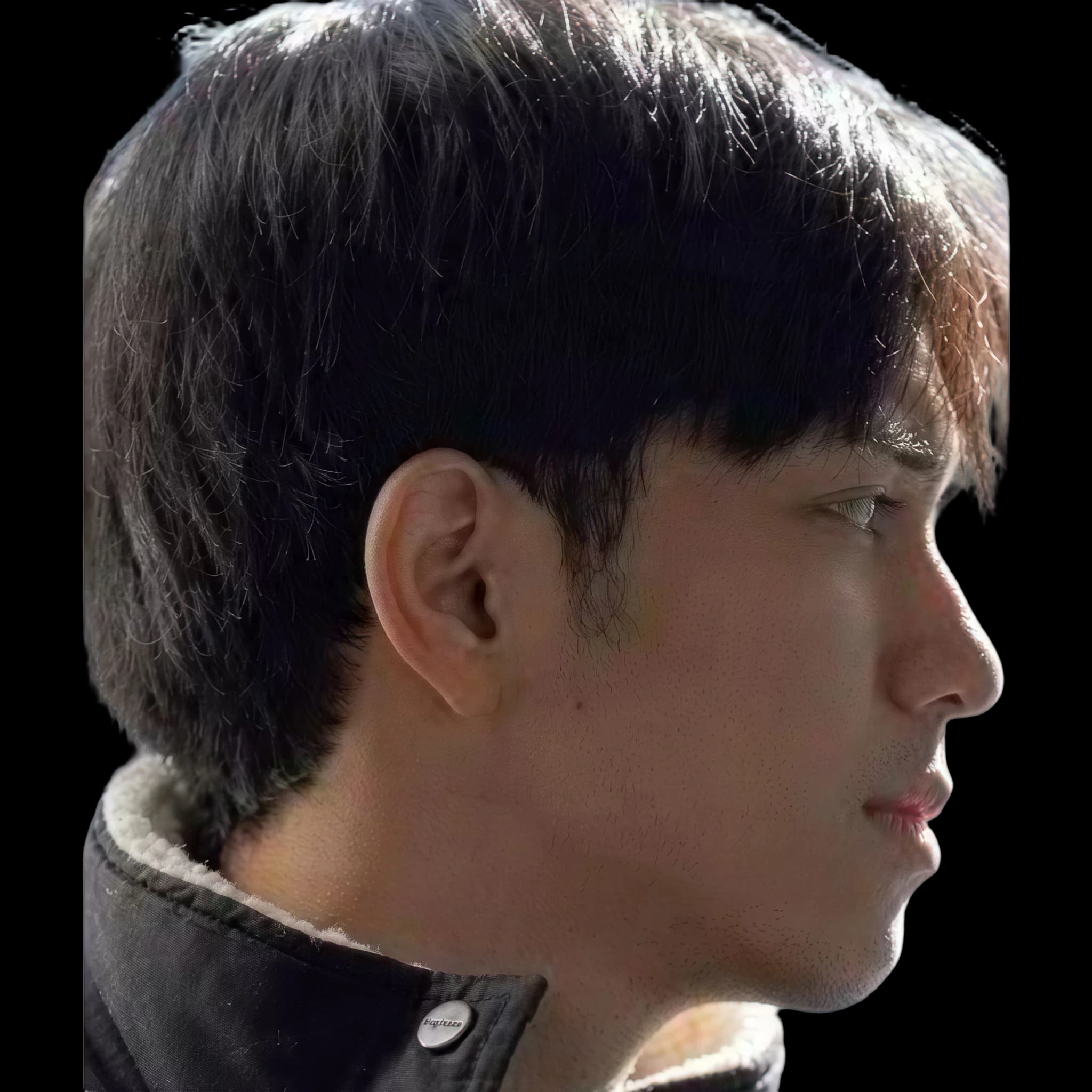Abun Sungkar, side profile