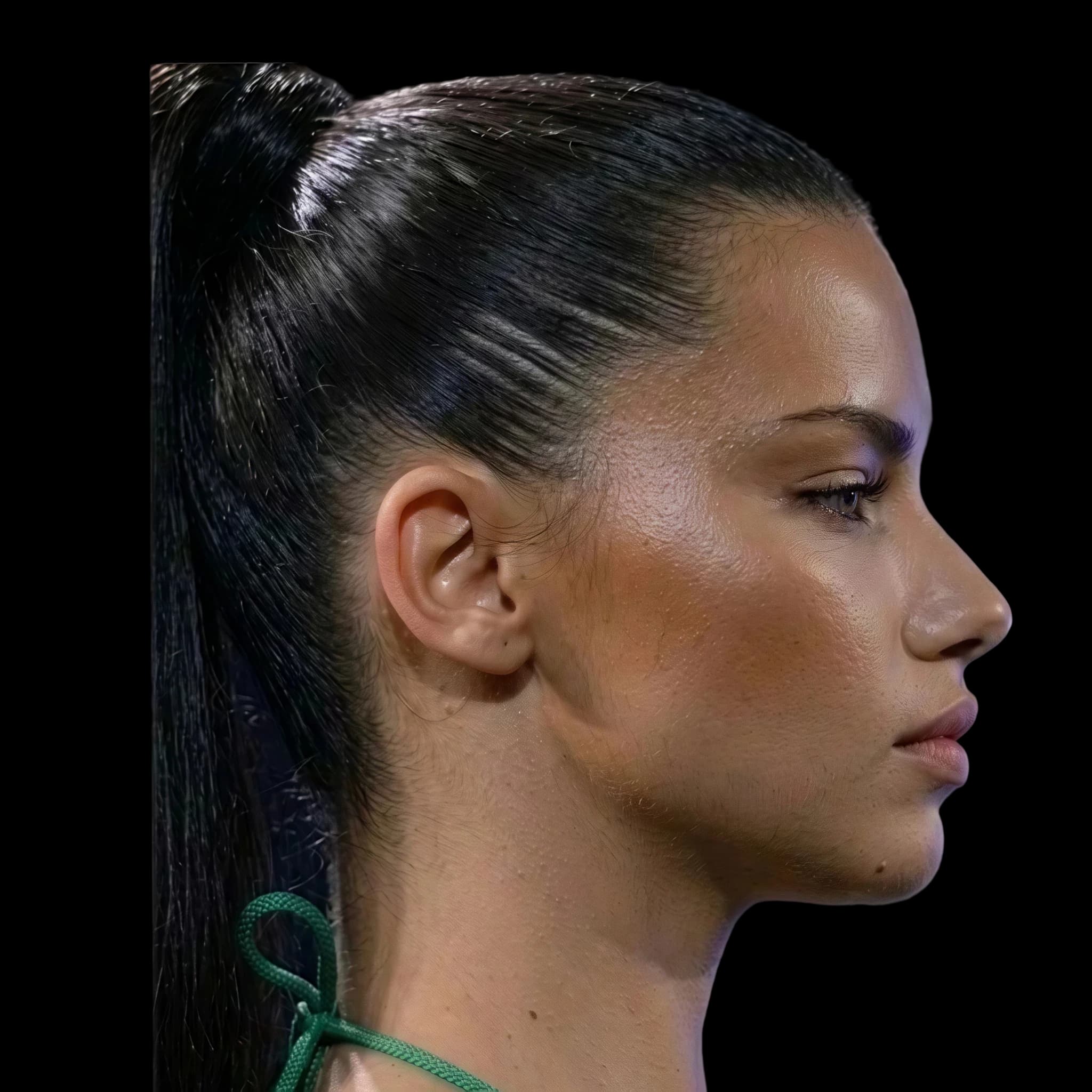 Adriana lima (now), side profile