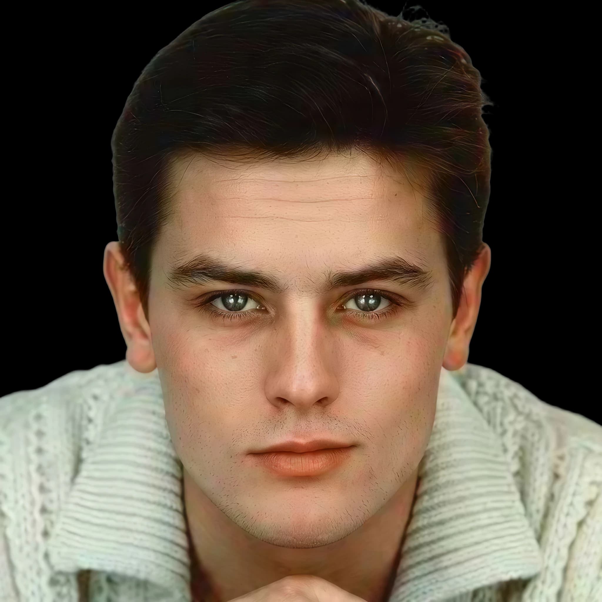 Alain Delon(prime), front profile