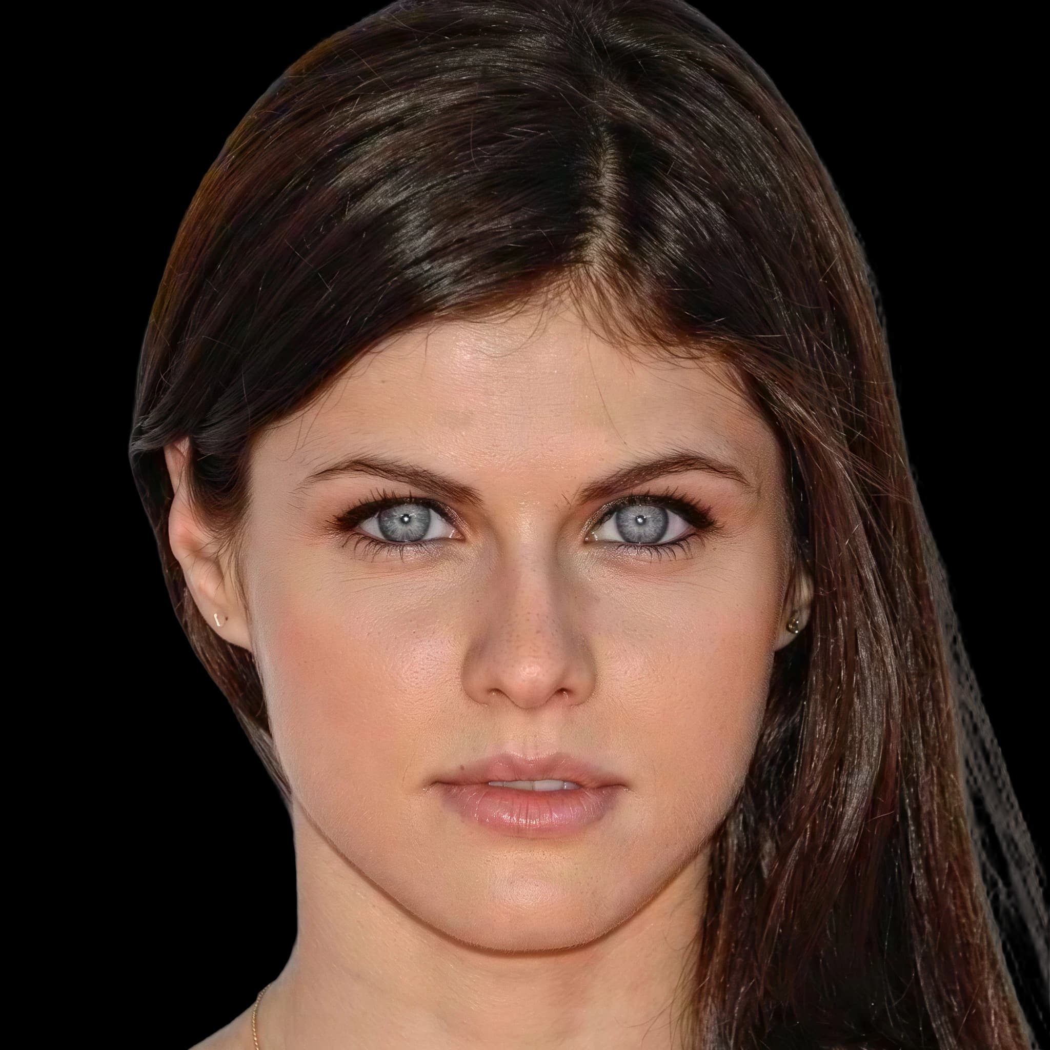 Alexandra Daddario, Cheekbone Asymmetry