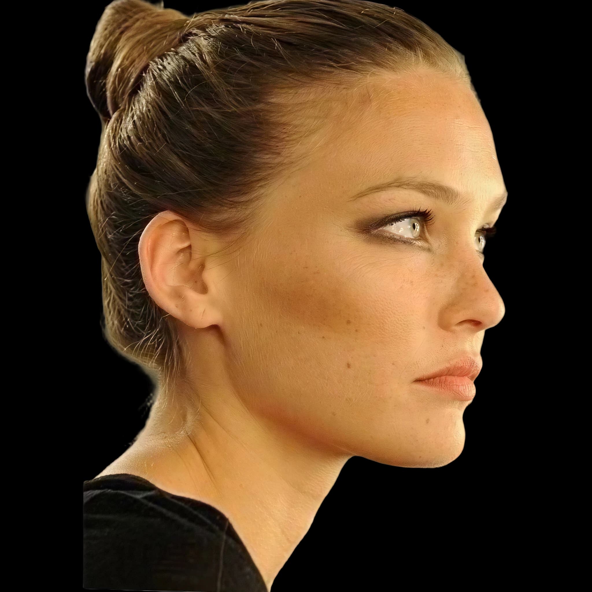 Bar Refaeli, side profile