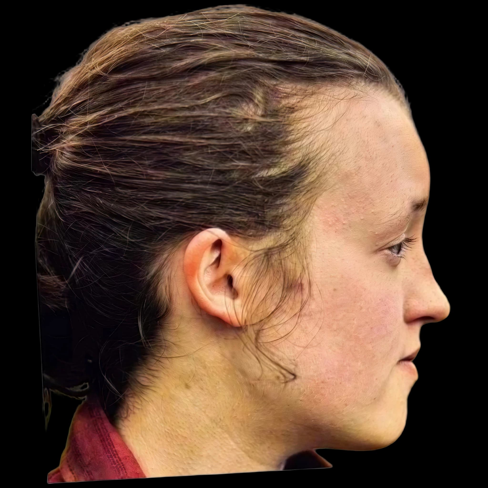 Bella Ramsey, side profile