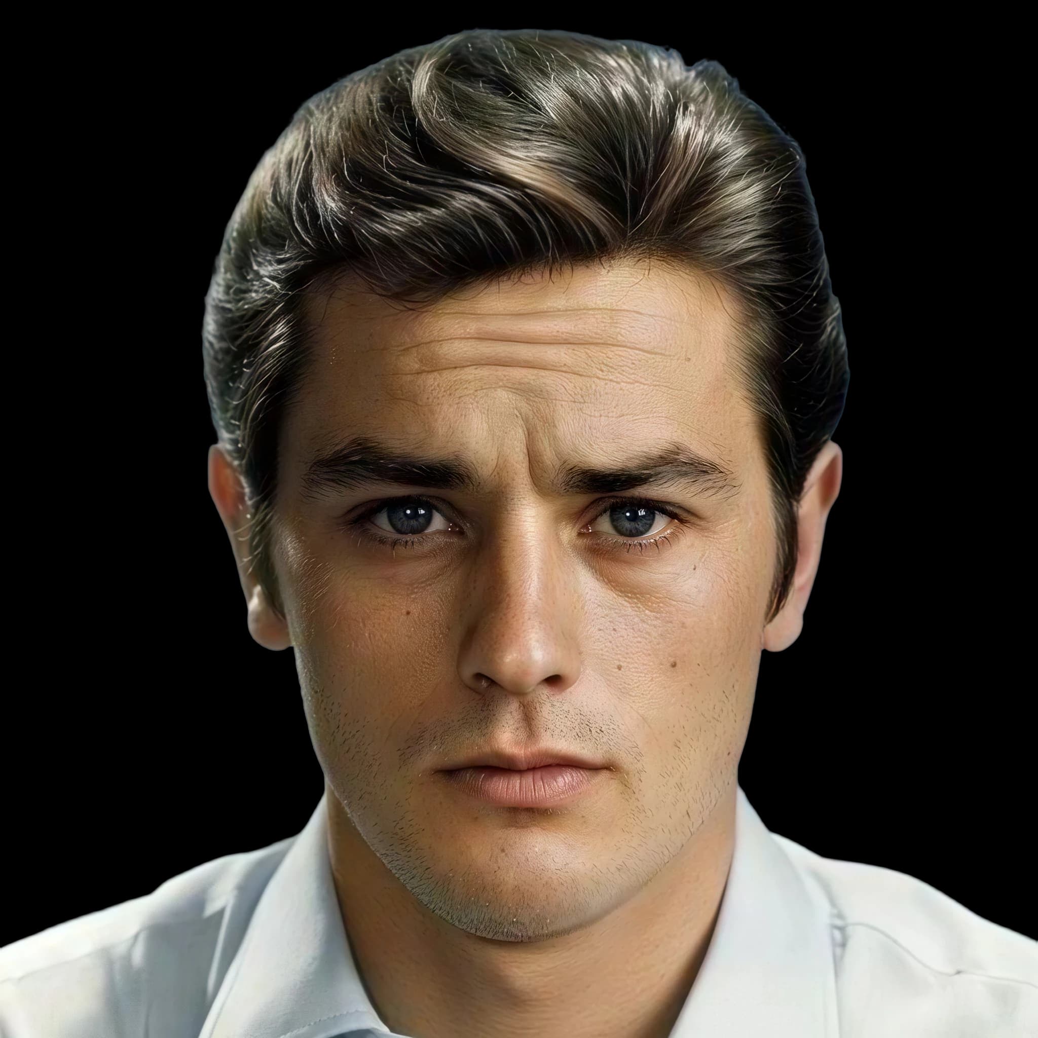 Alain Delon, Ear Asymmetry