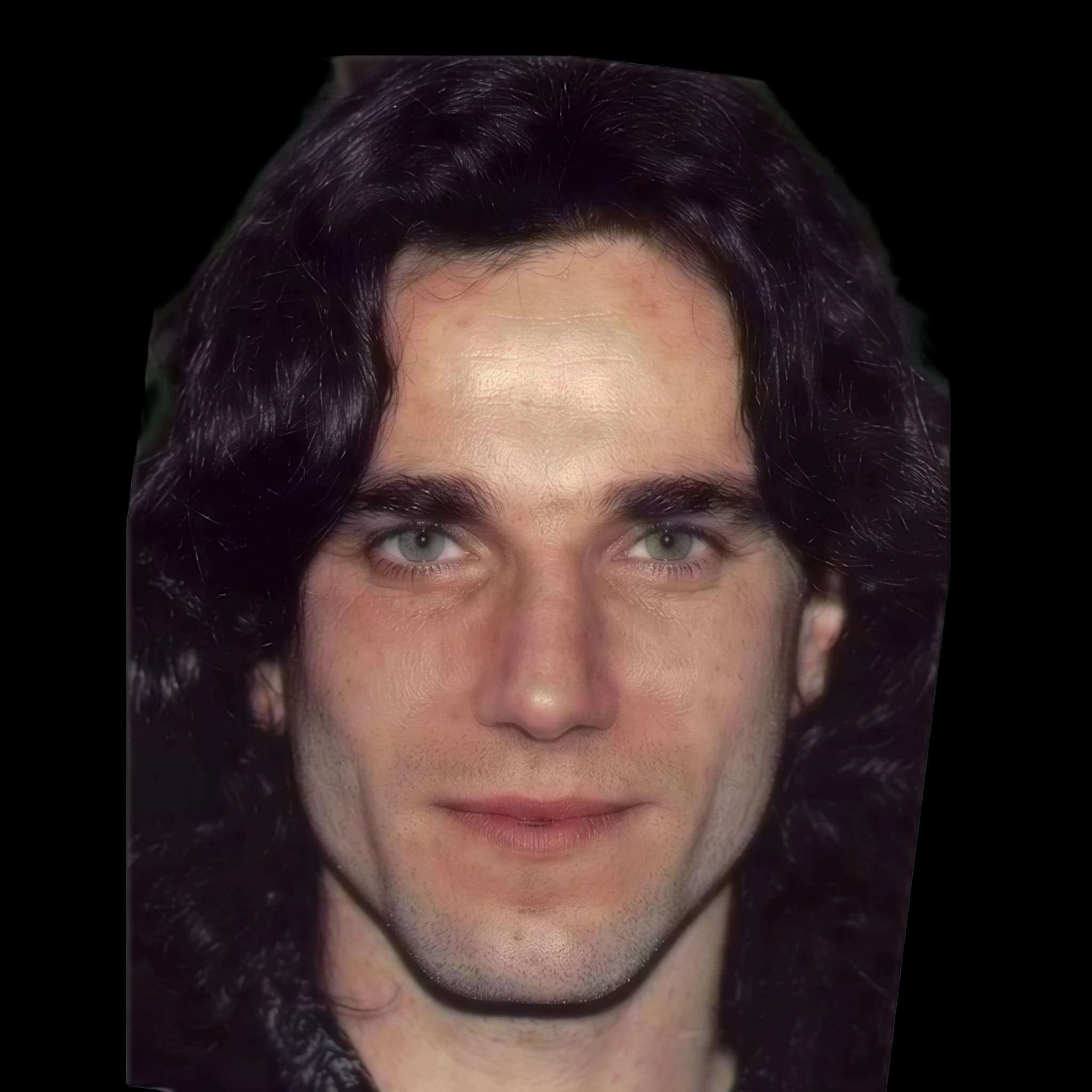 Daniel Day-Lewis, front profile