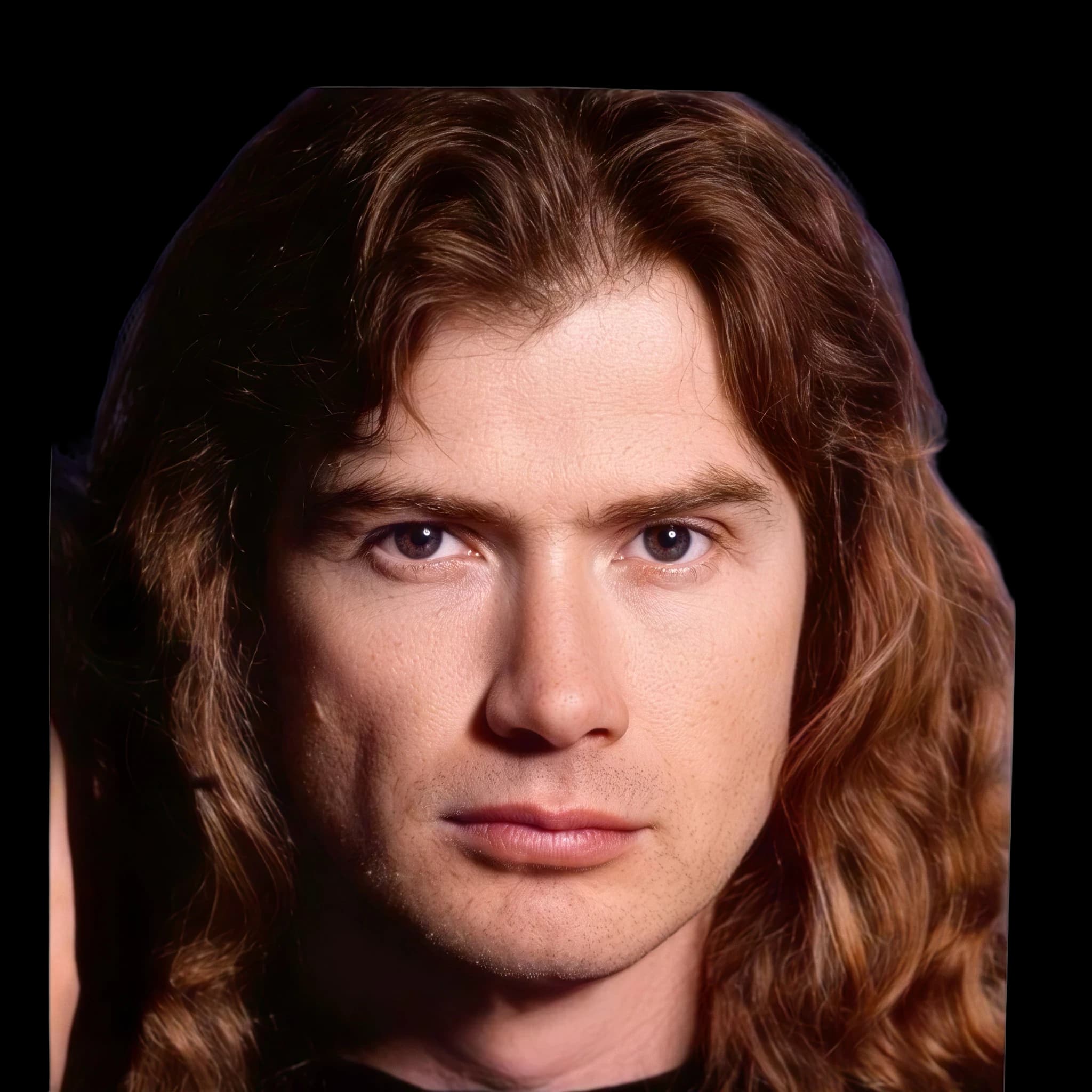 Dave Mustaine, front profile