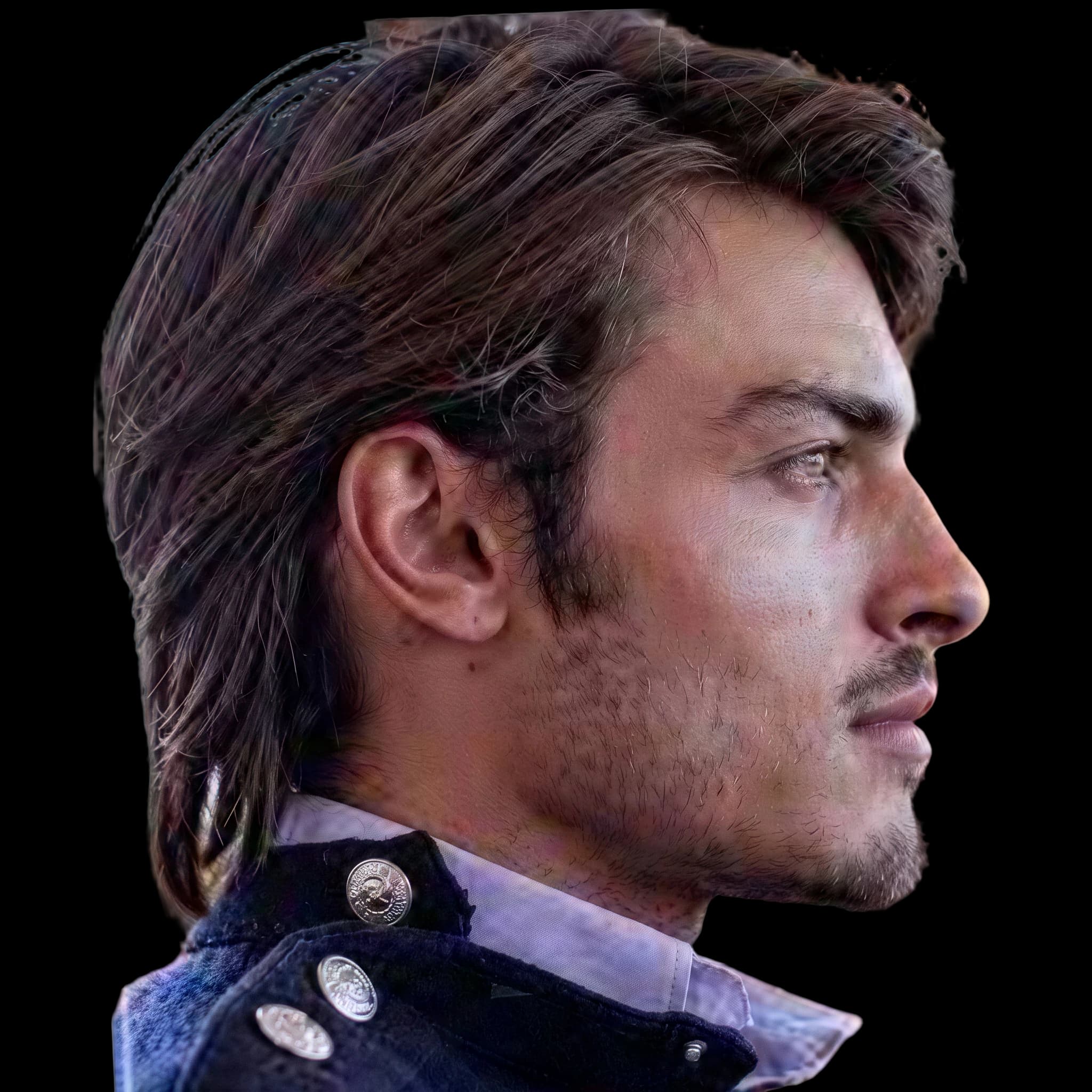 David Rosenberg (Model), side profile