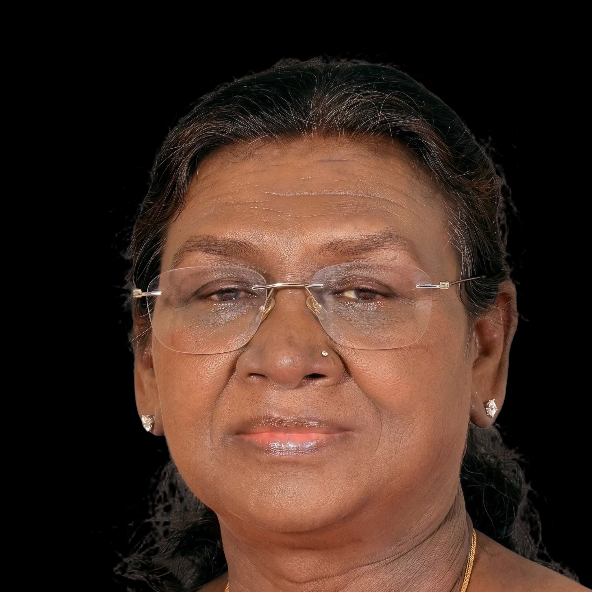 Droupadi Murmu, front profile