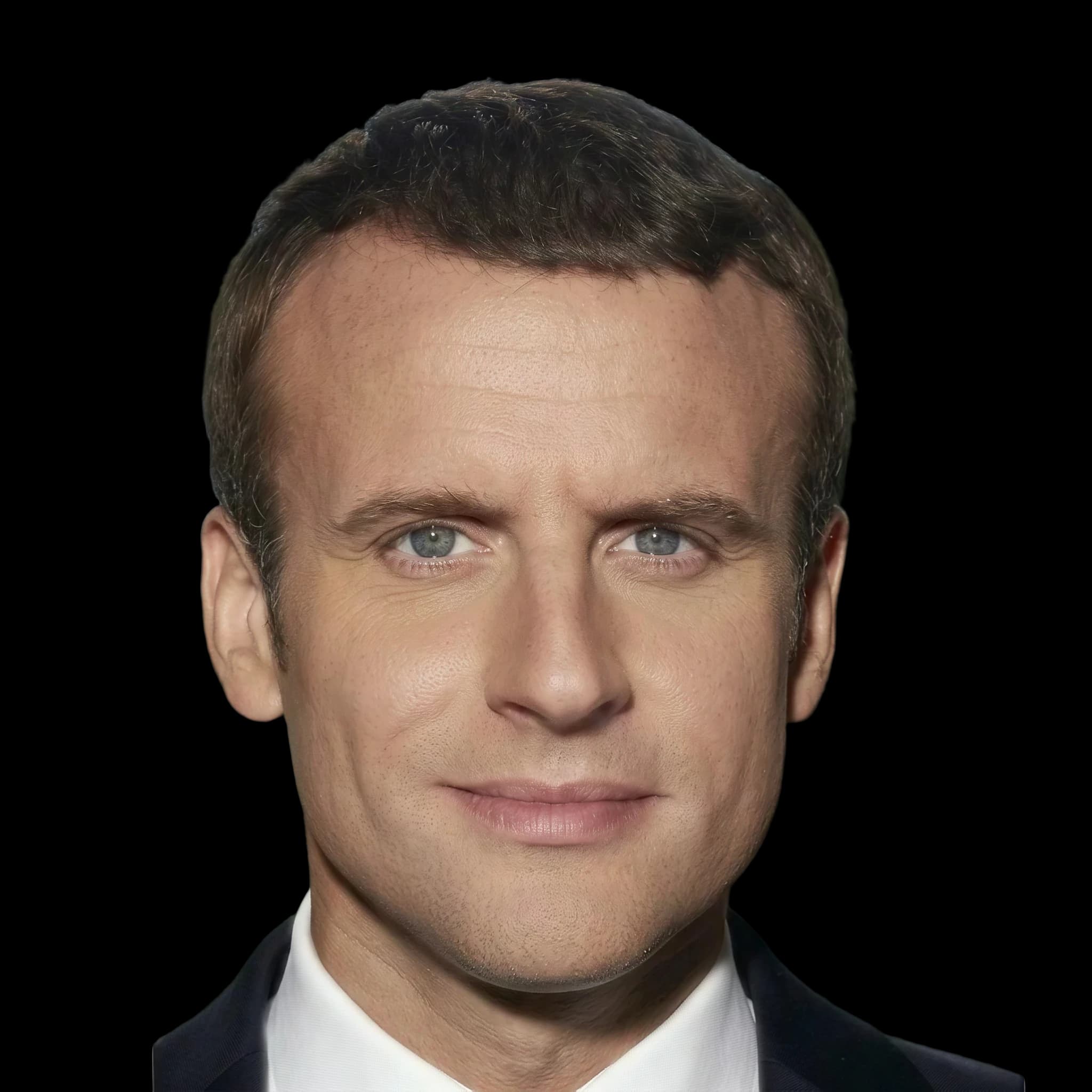 Emmanuel Macron, front
