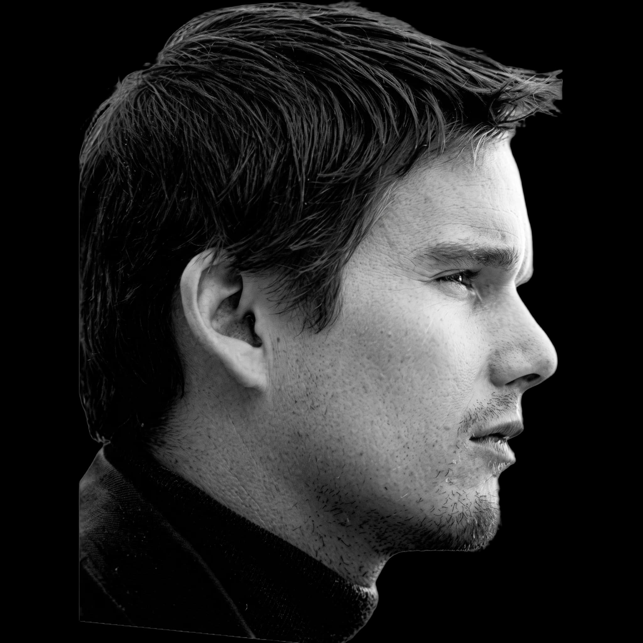 Ethan Hawke, side profile