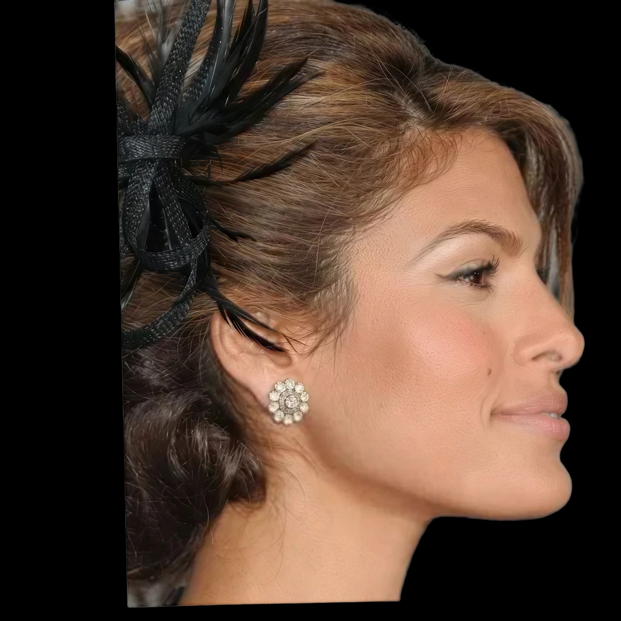 Eva Mendes, side profile