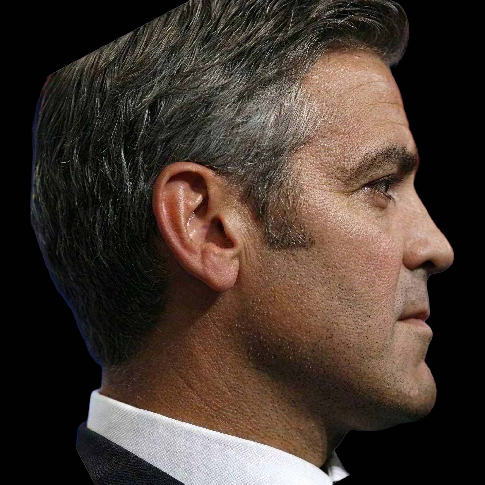 George Clooney, Nasofrontal Angle
