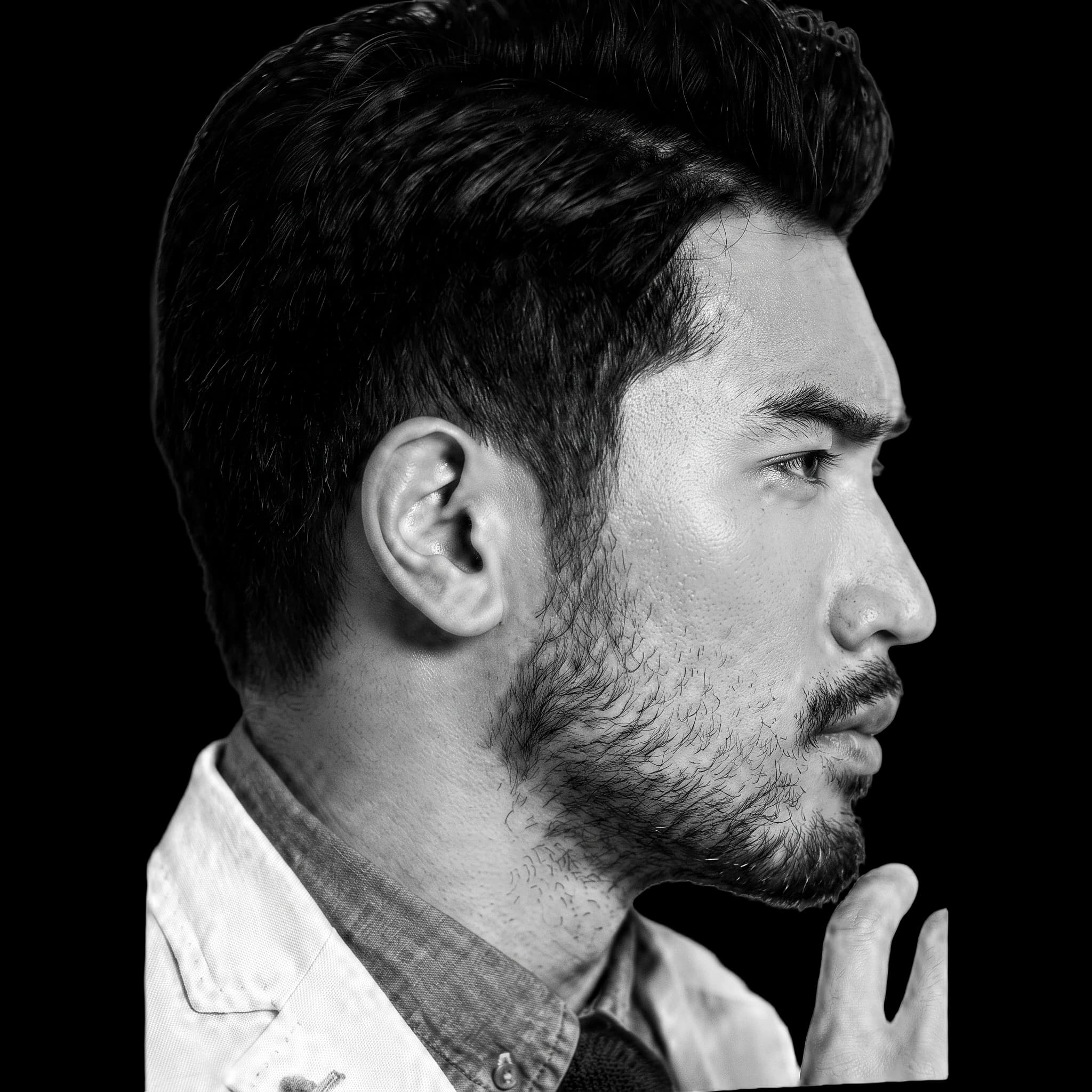 Godfrey Gao, side profile