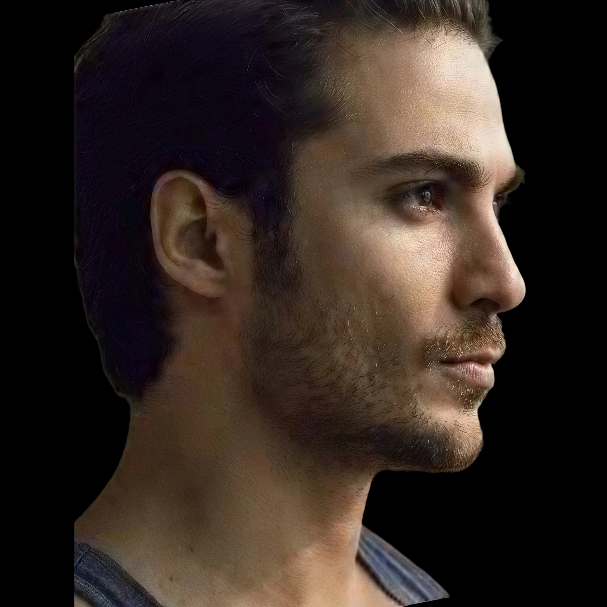 Hamid Fadaei, side profile