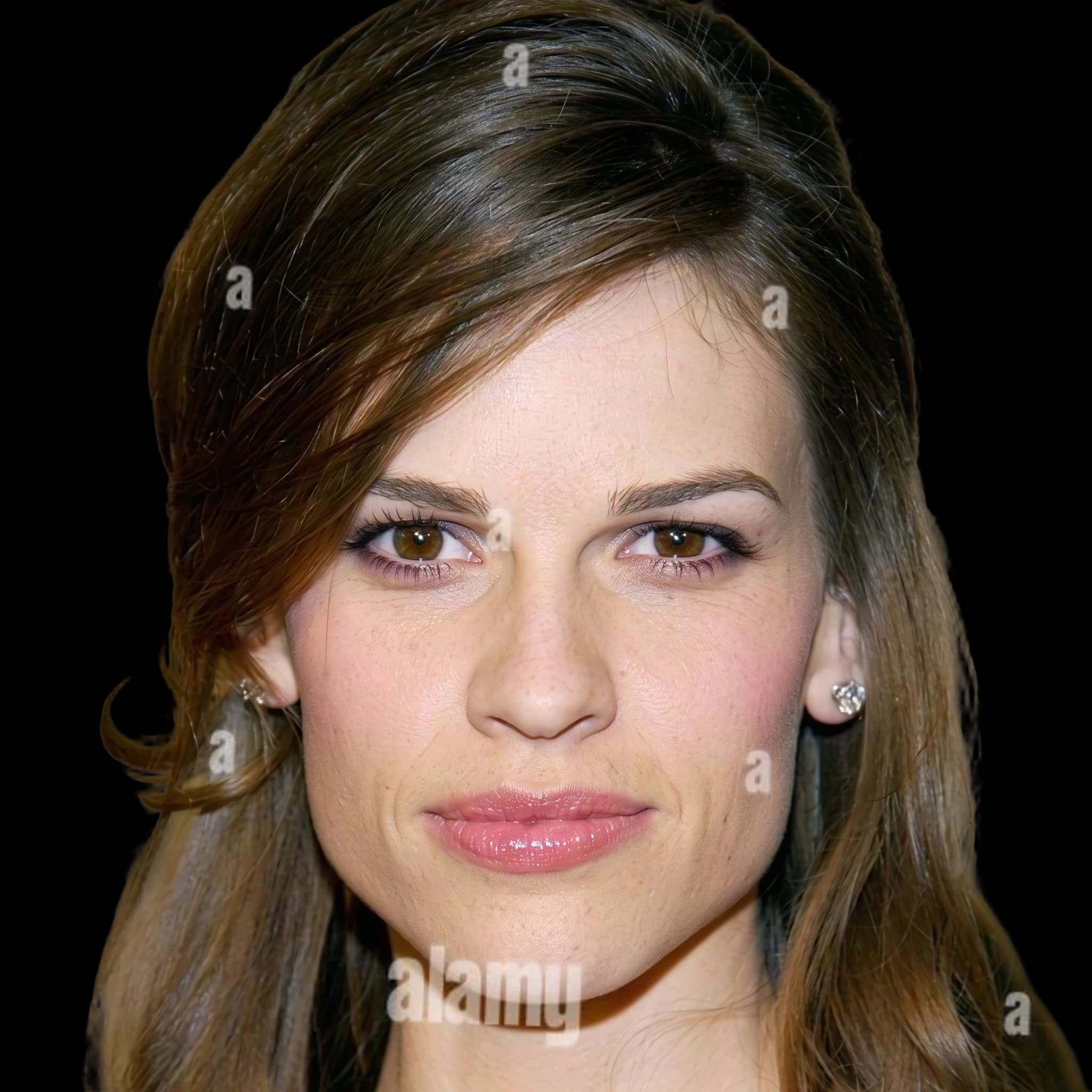 Hilary Swank, Nose Bridge Asymmetry