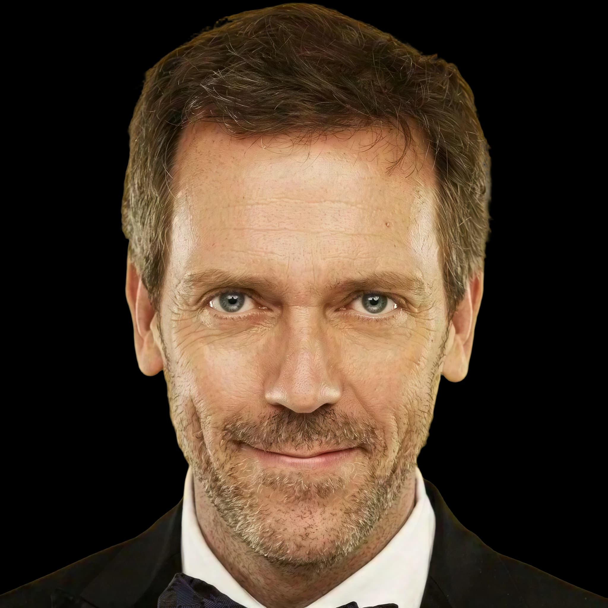 Hugh Laurie, Cheekbone Prominence