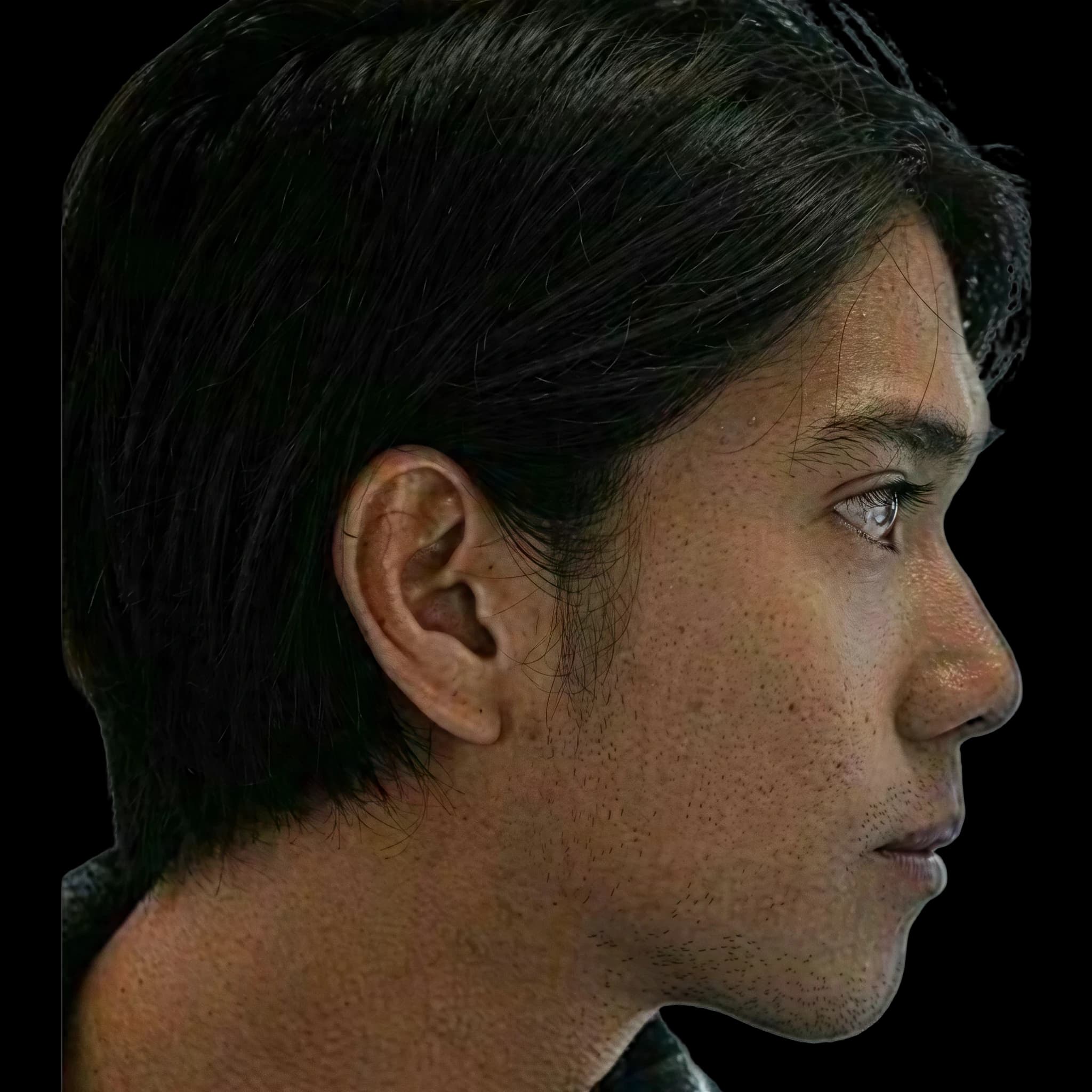 Iqbaal Ramadhan, side profile