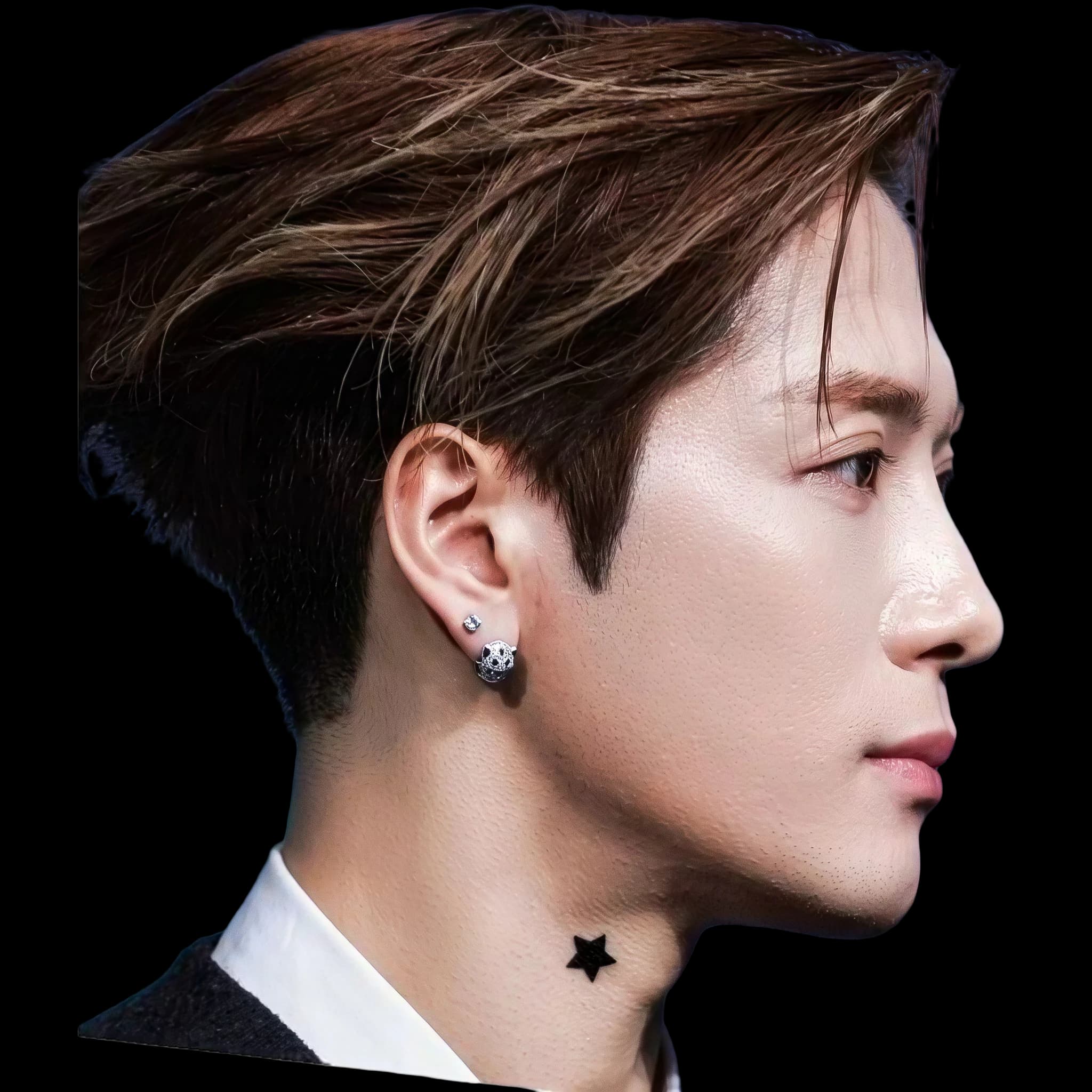 Jackson Wang, side profile