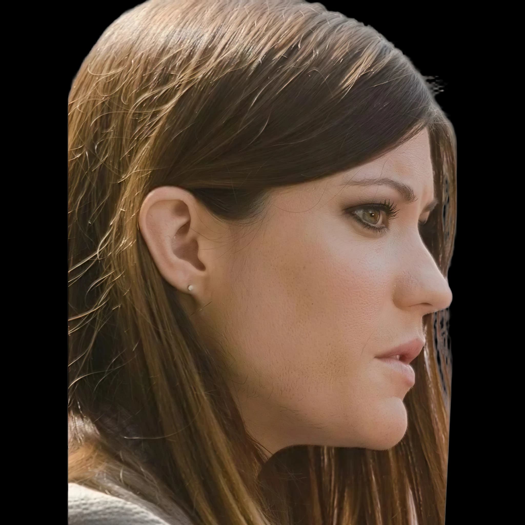 Jennifer Carpenter (Debra Morgan), side profile