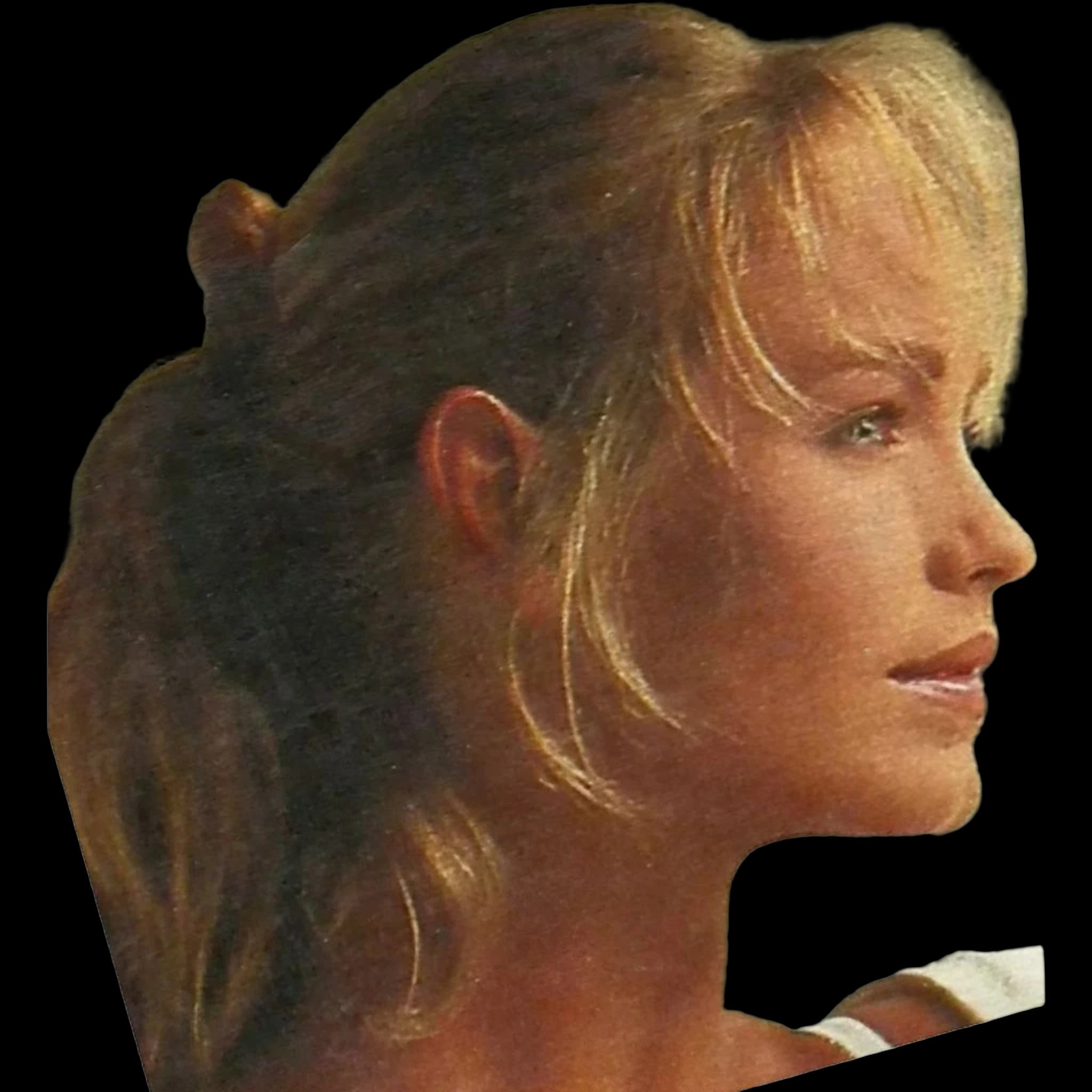 Joanna Pacula, side profile
