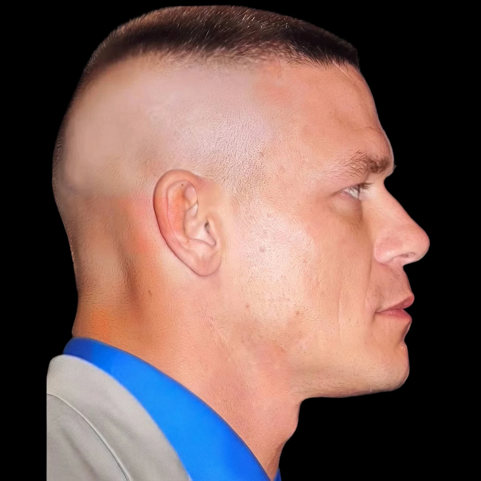 John Cena, side profile