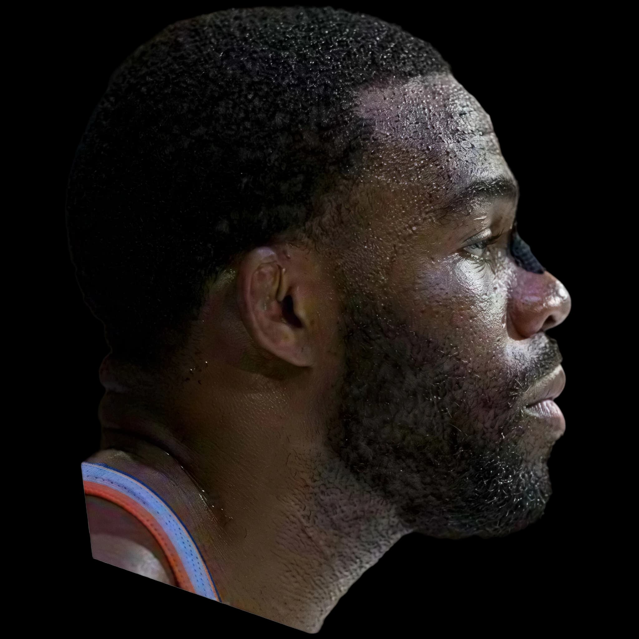 Jordan Burroughs, side profile