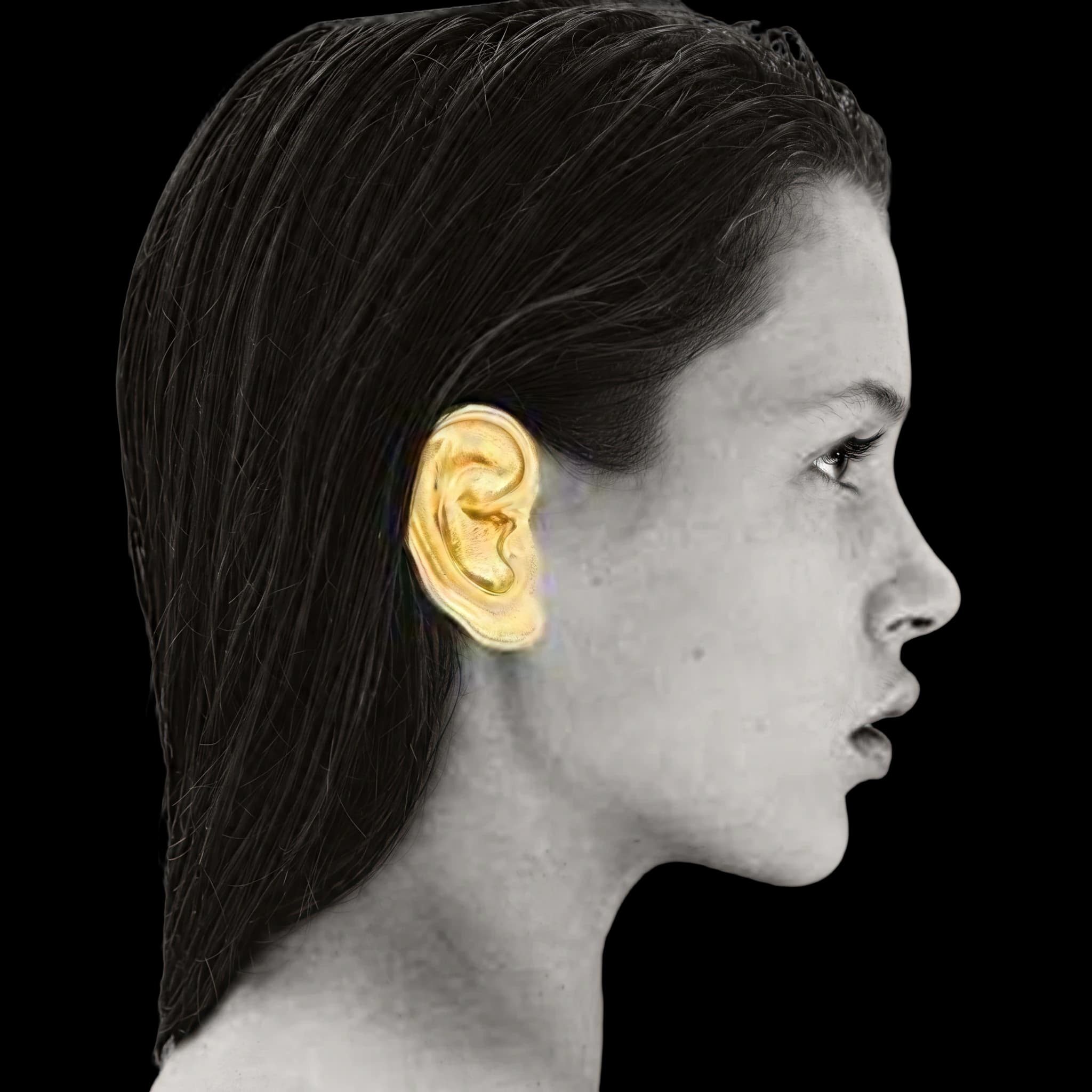 Kate Moss, side profile