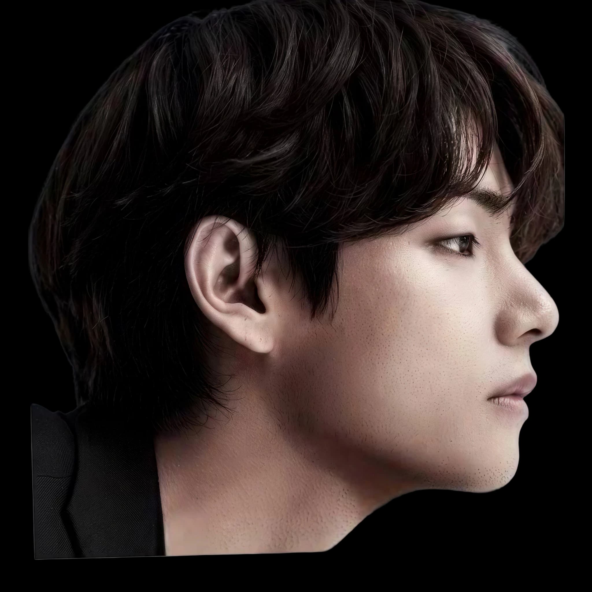 Kim Taehyung, side profile