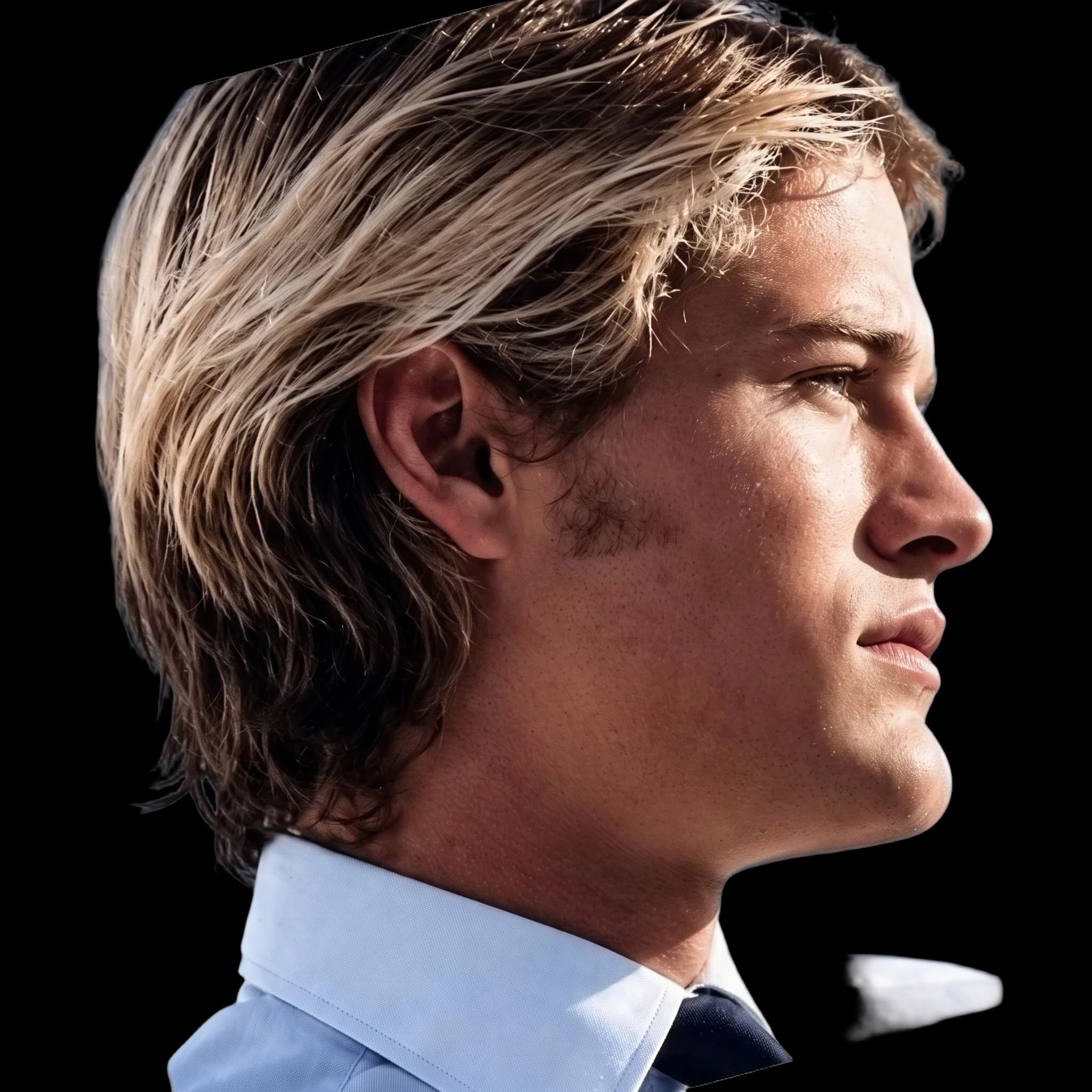 Leif Stacey, side profile