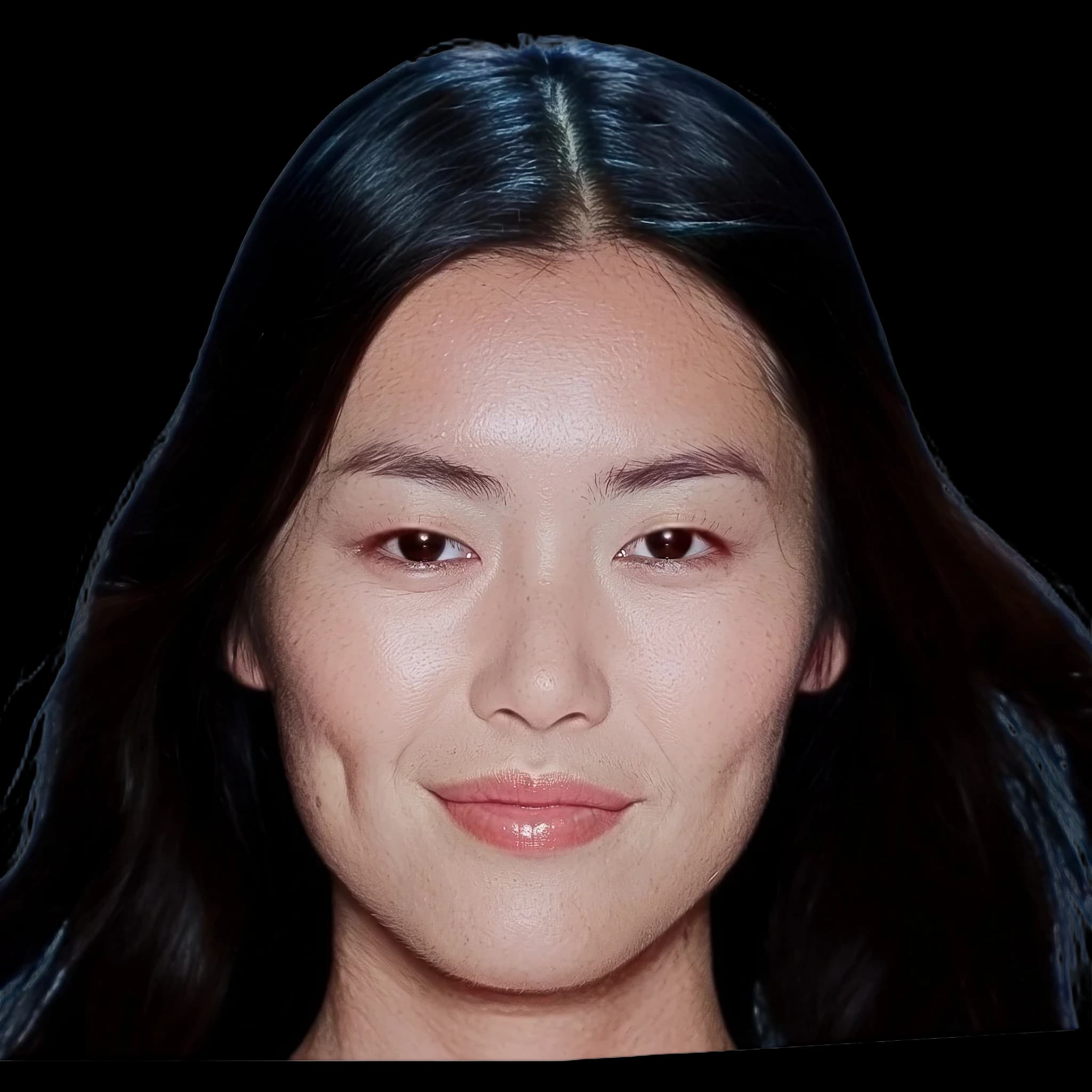 Liu Wen, front profile