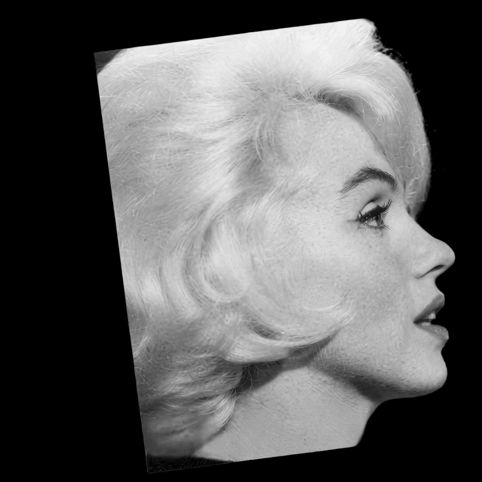 Marilyn Monroe, side profile