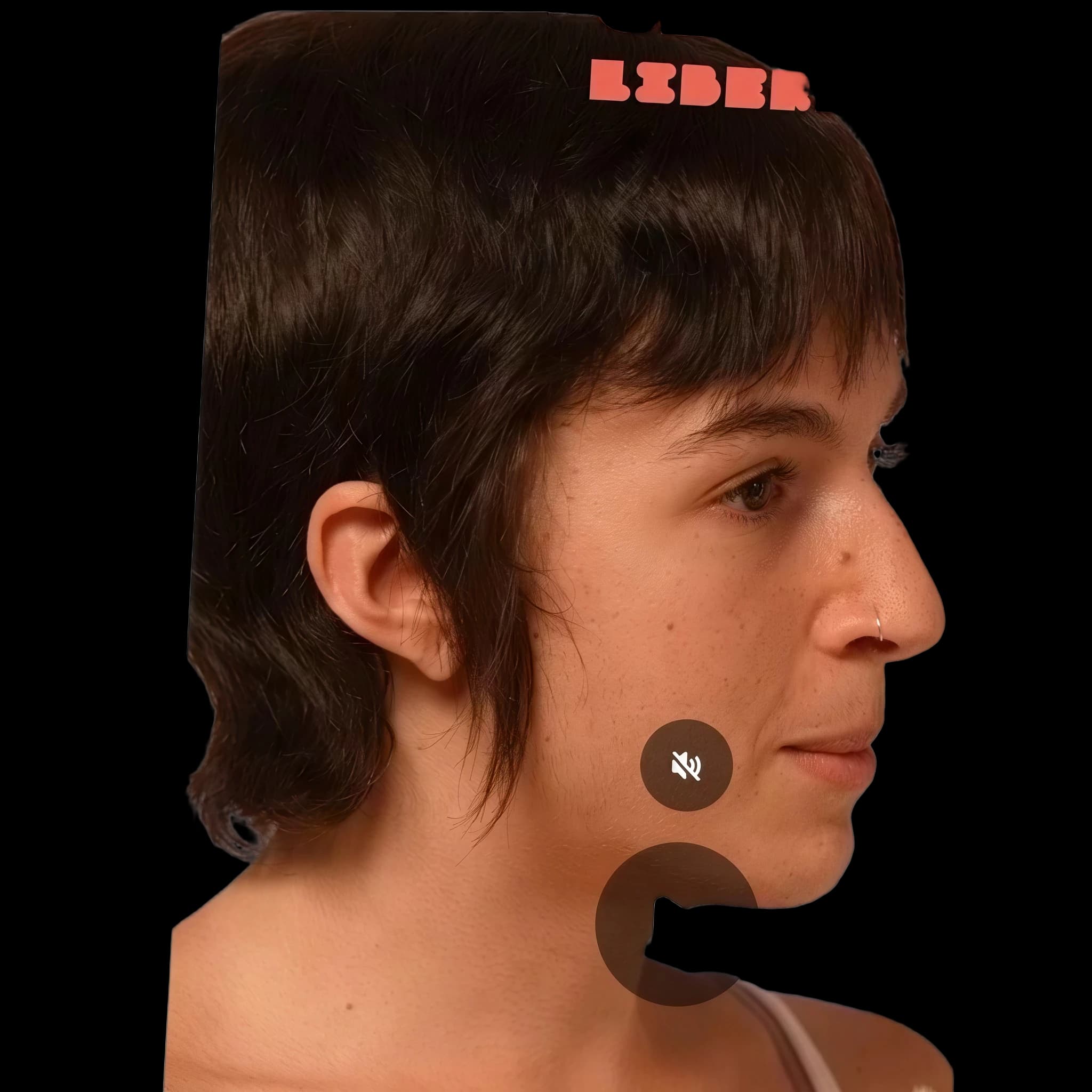 Maryam Cherif, side profile
