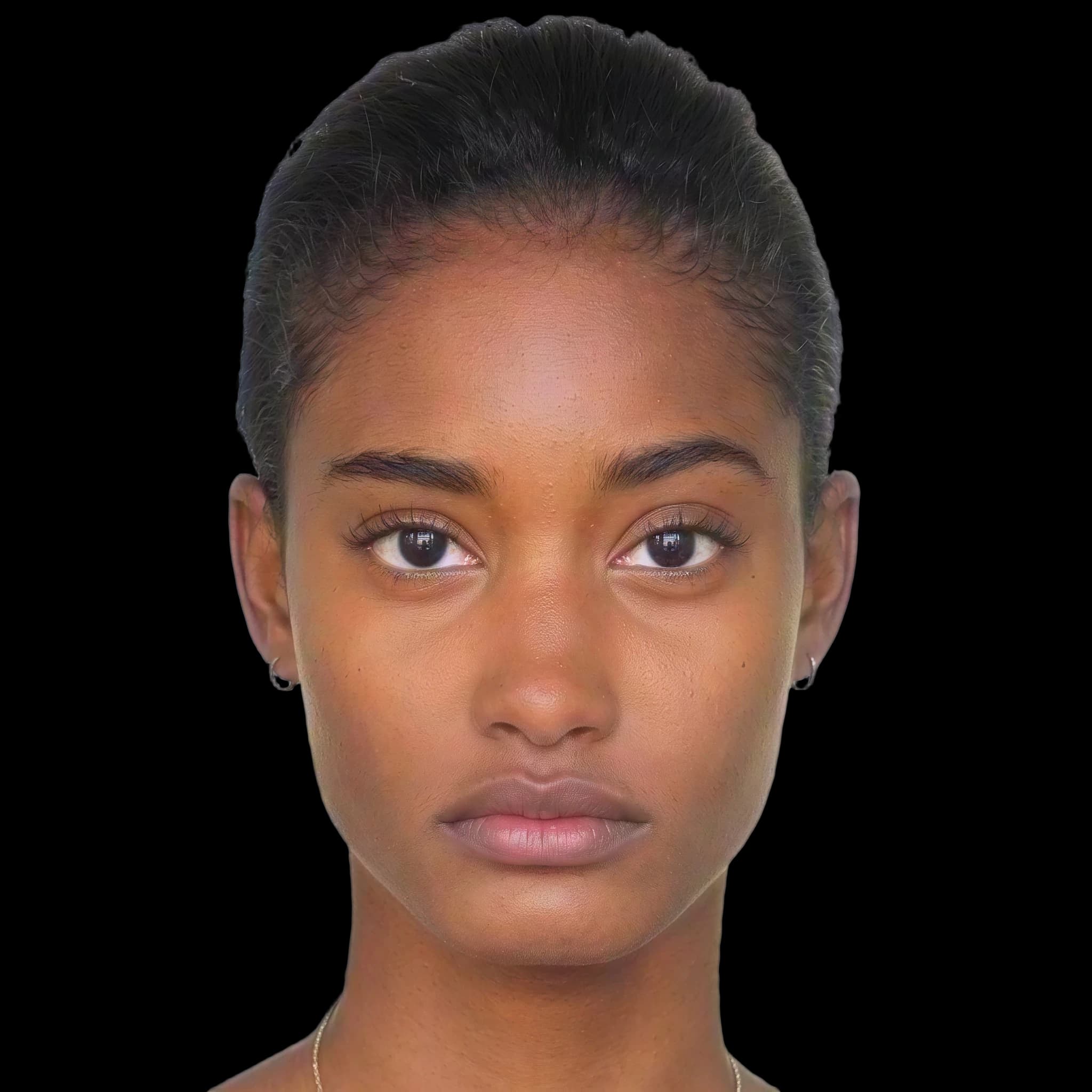 Melodie Monrose, Cheekbone Prominence