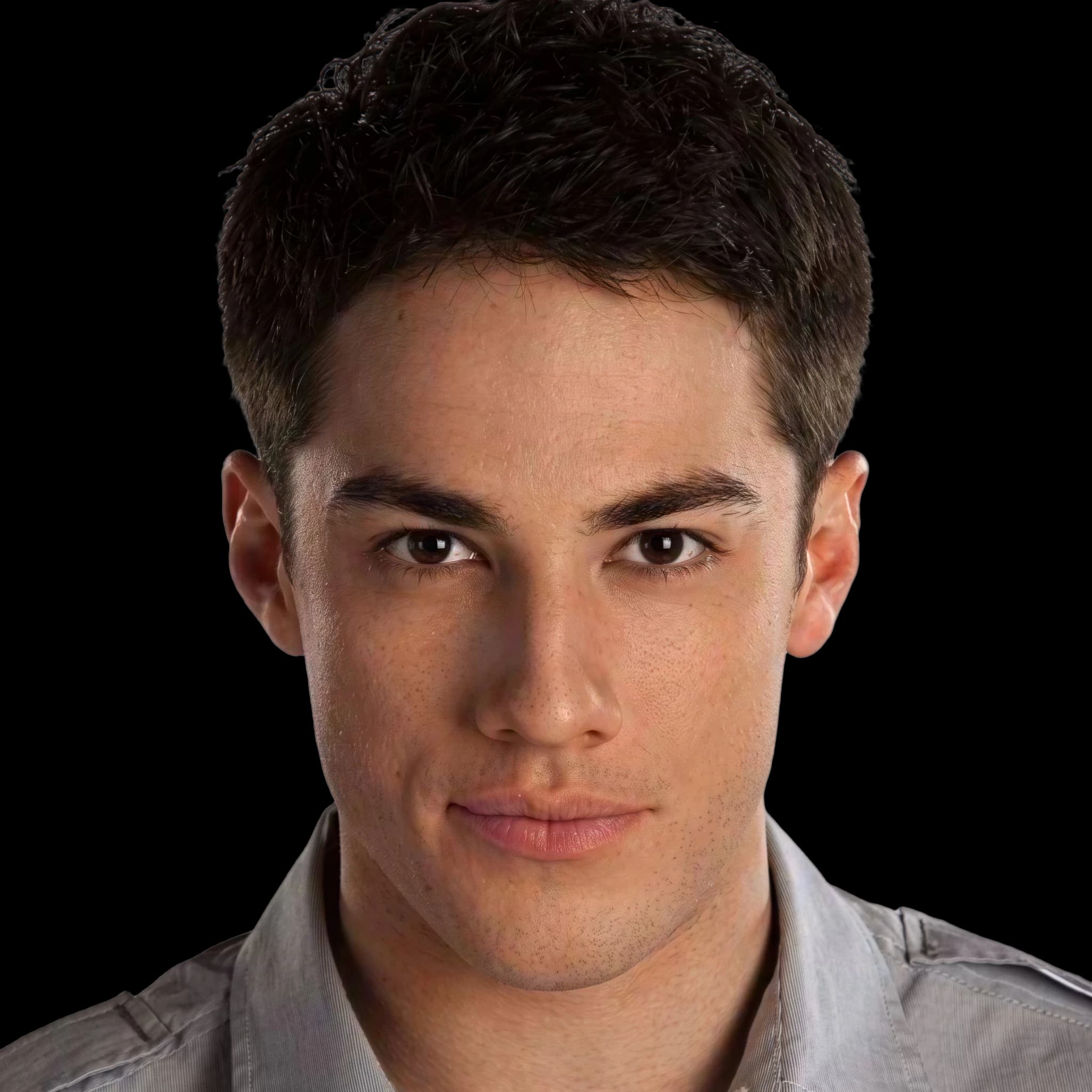 Michael Trevino, Cheekbone Prominence