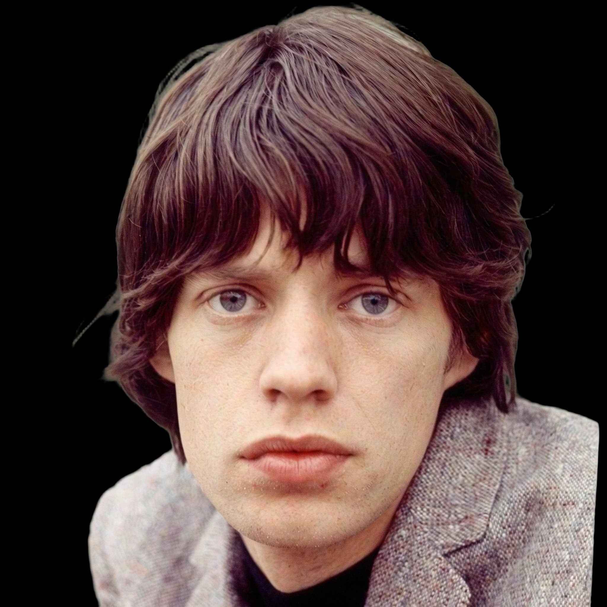 Mick Jagger, front profile