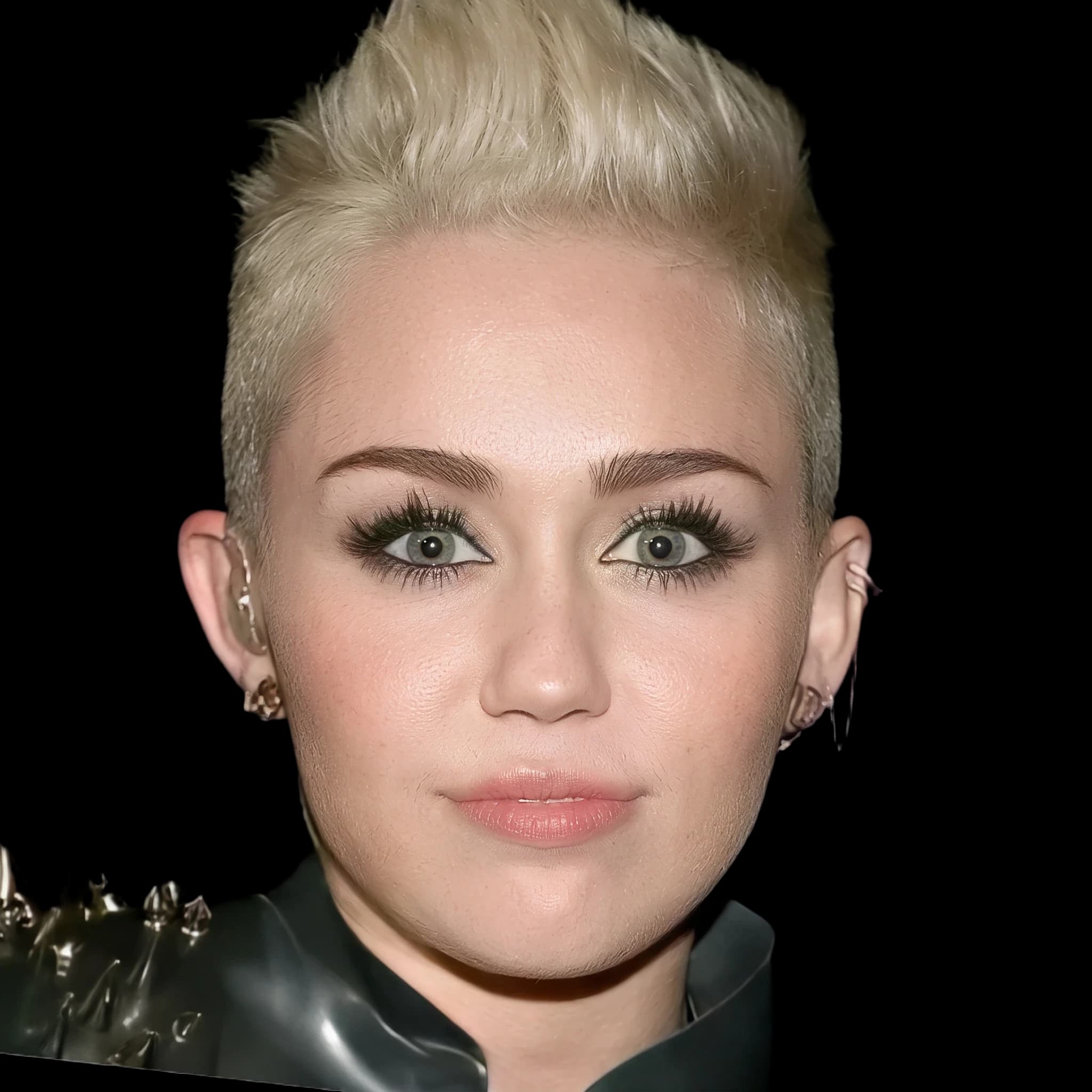 Miley Cyrus, front profile