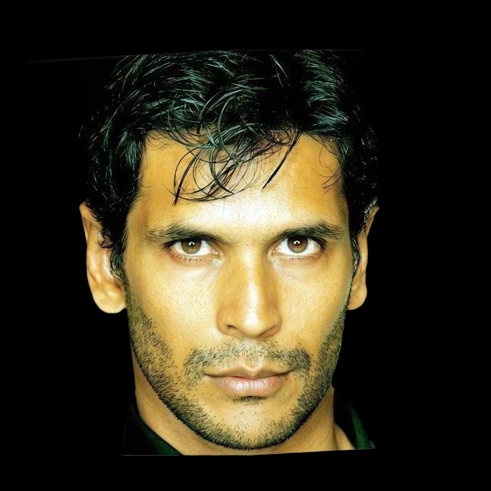 Milind Soman, Cheekbone Prominence
