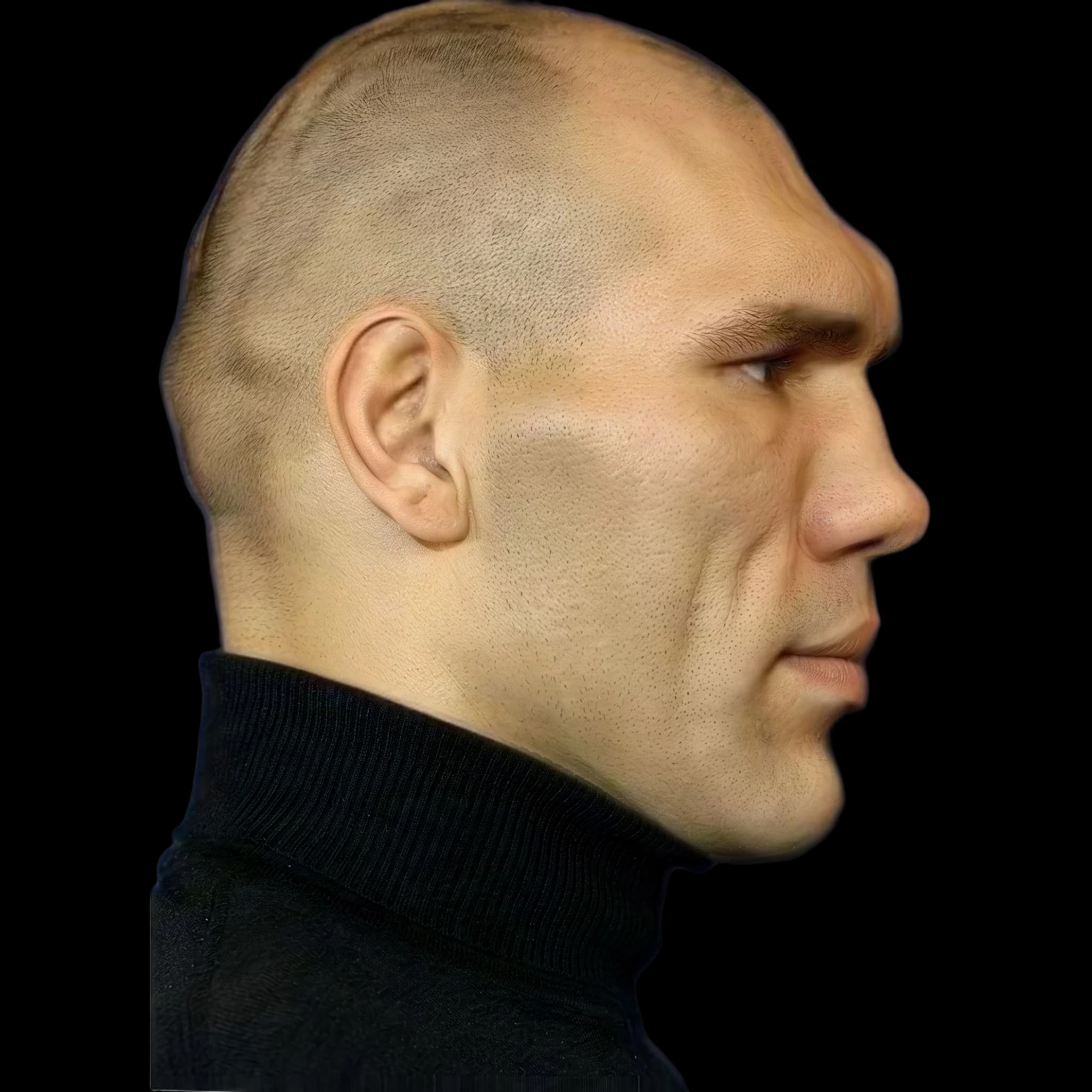 Nikolai Valuev, side profile