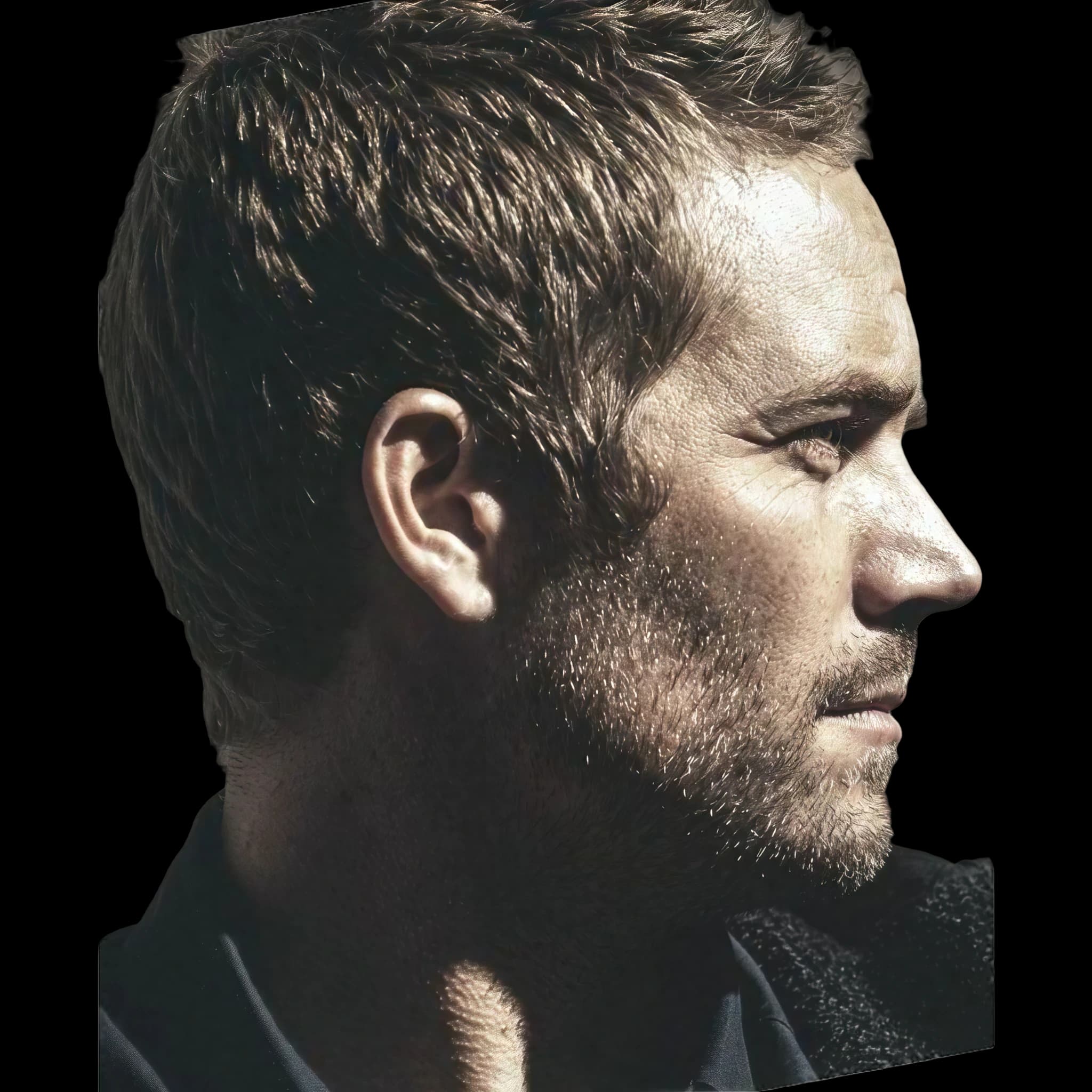 Paul Walker, side profile