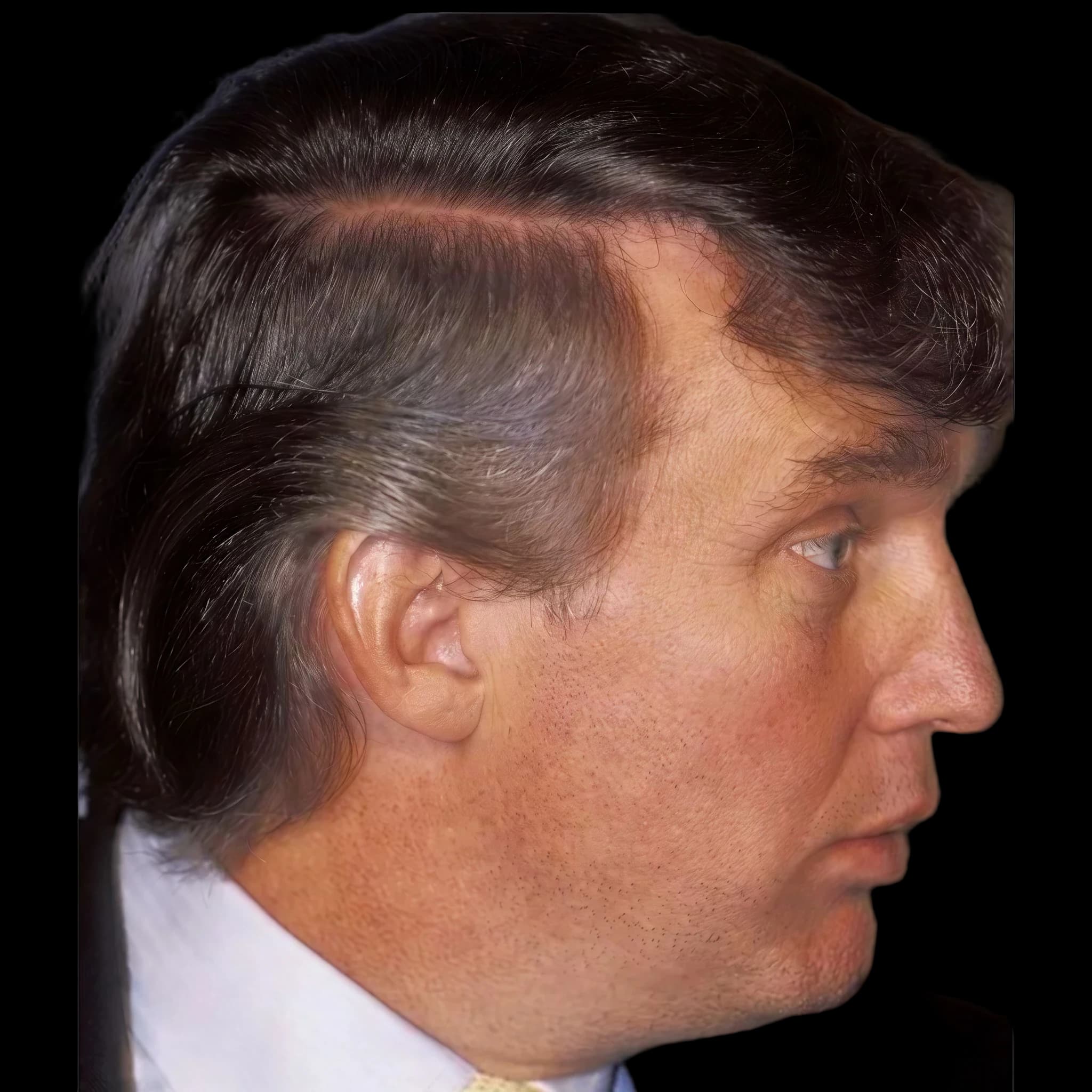 Prime Donald Trump, side profile
