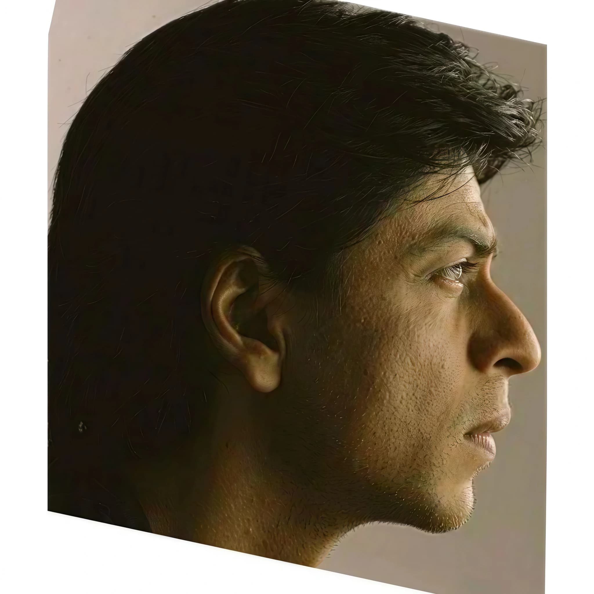 Sharukh Khan, side profile