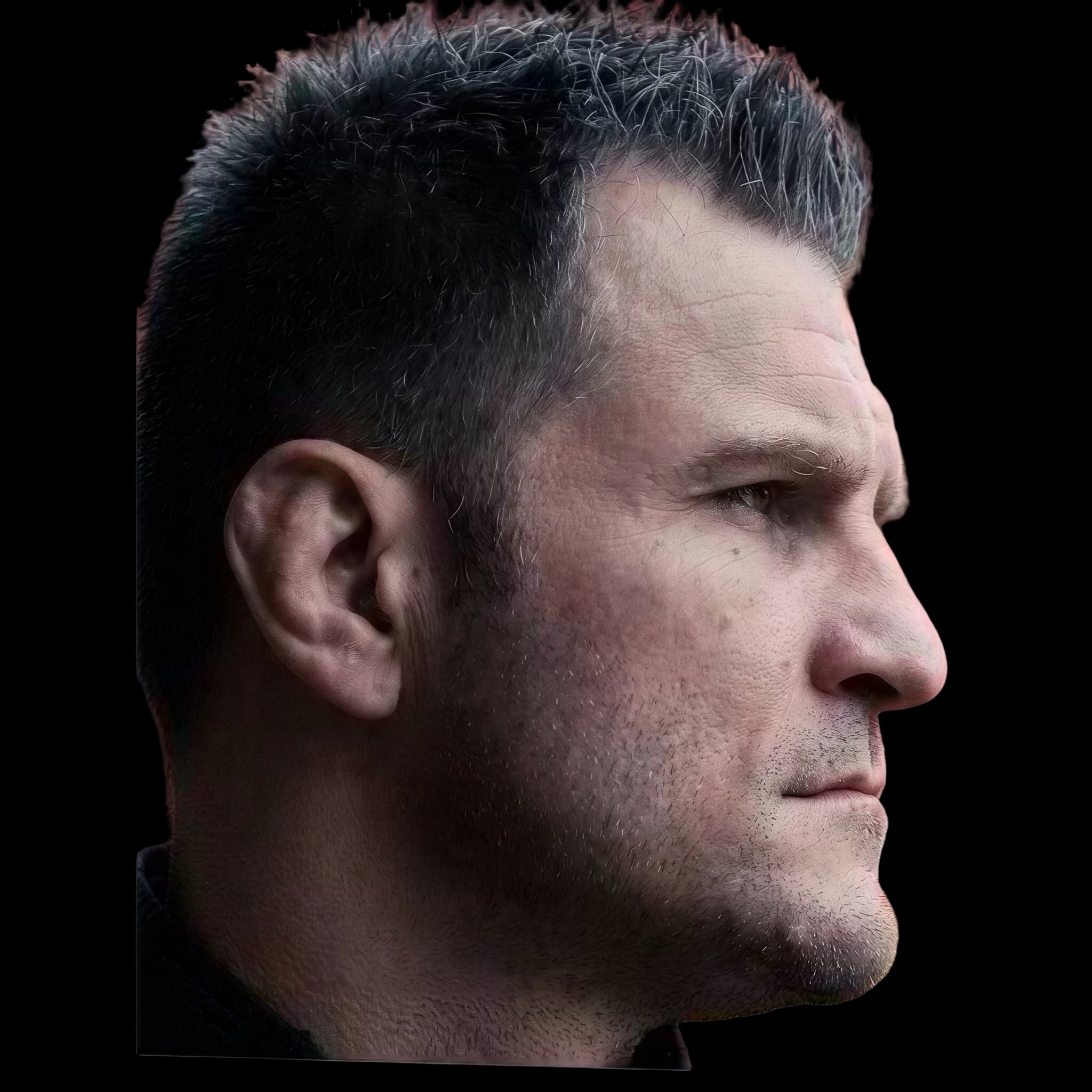 Stipe Miocic, side profile
