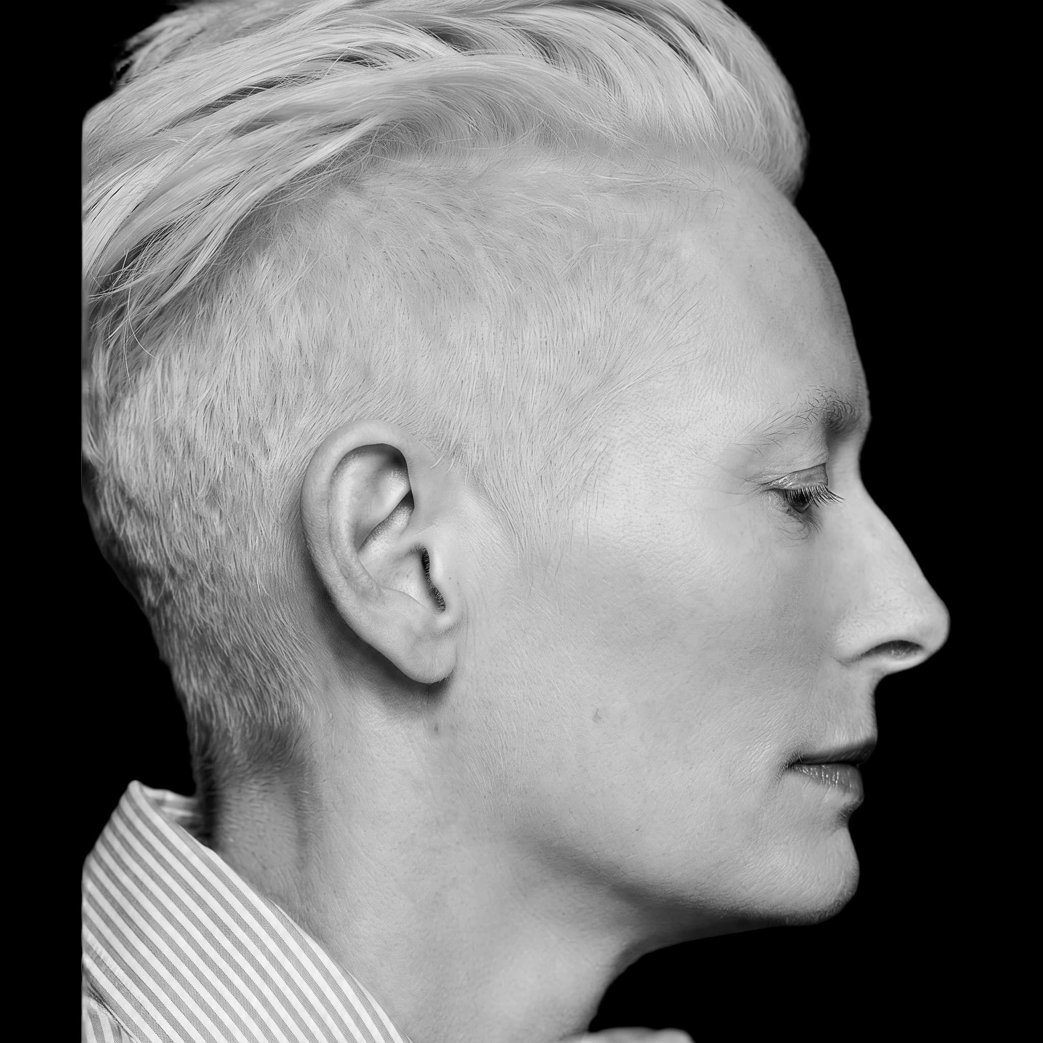 Tilda Swifton, side profile