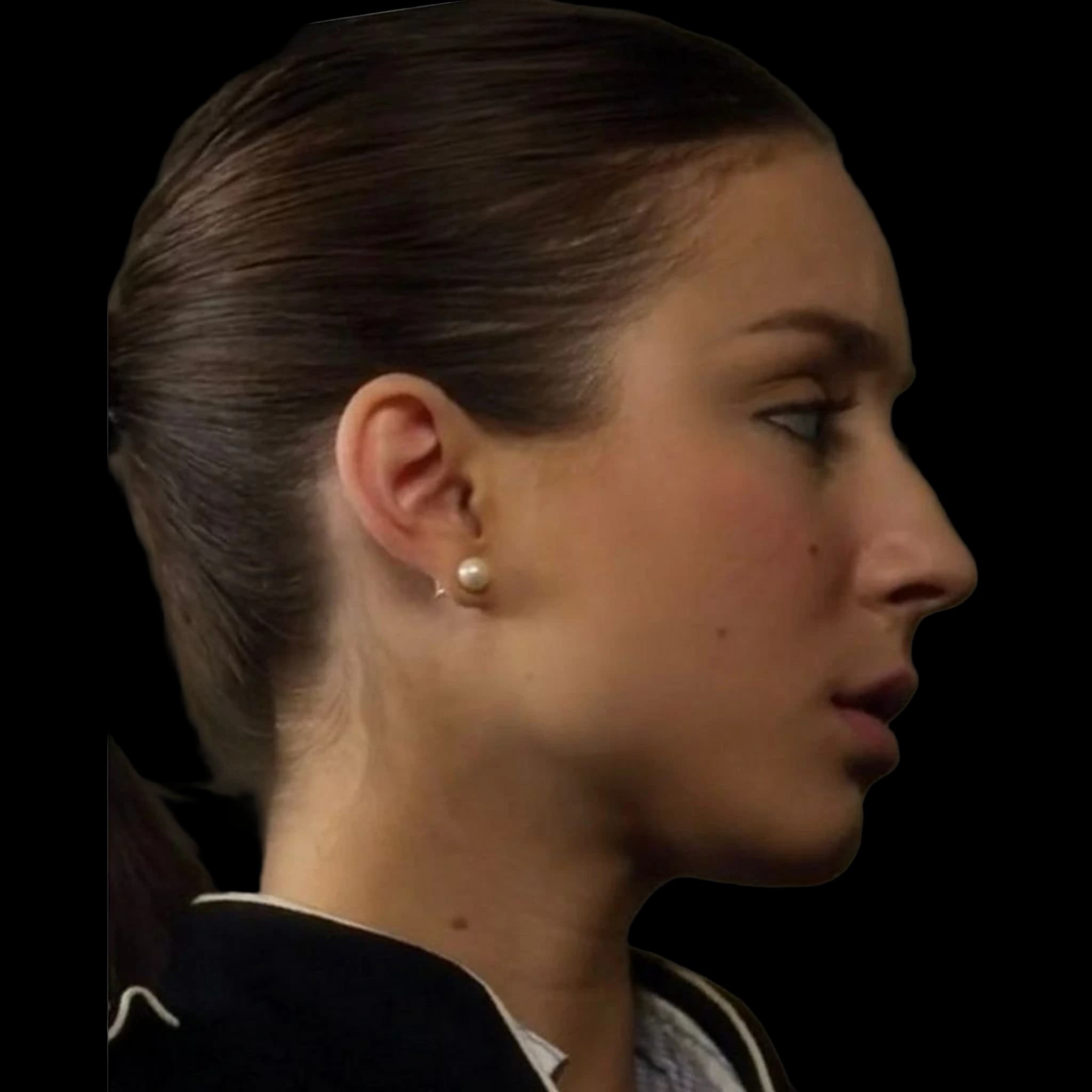 Troian Bellisario, side profile