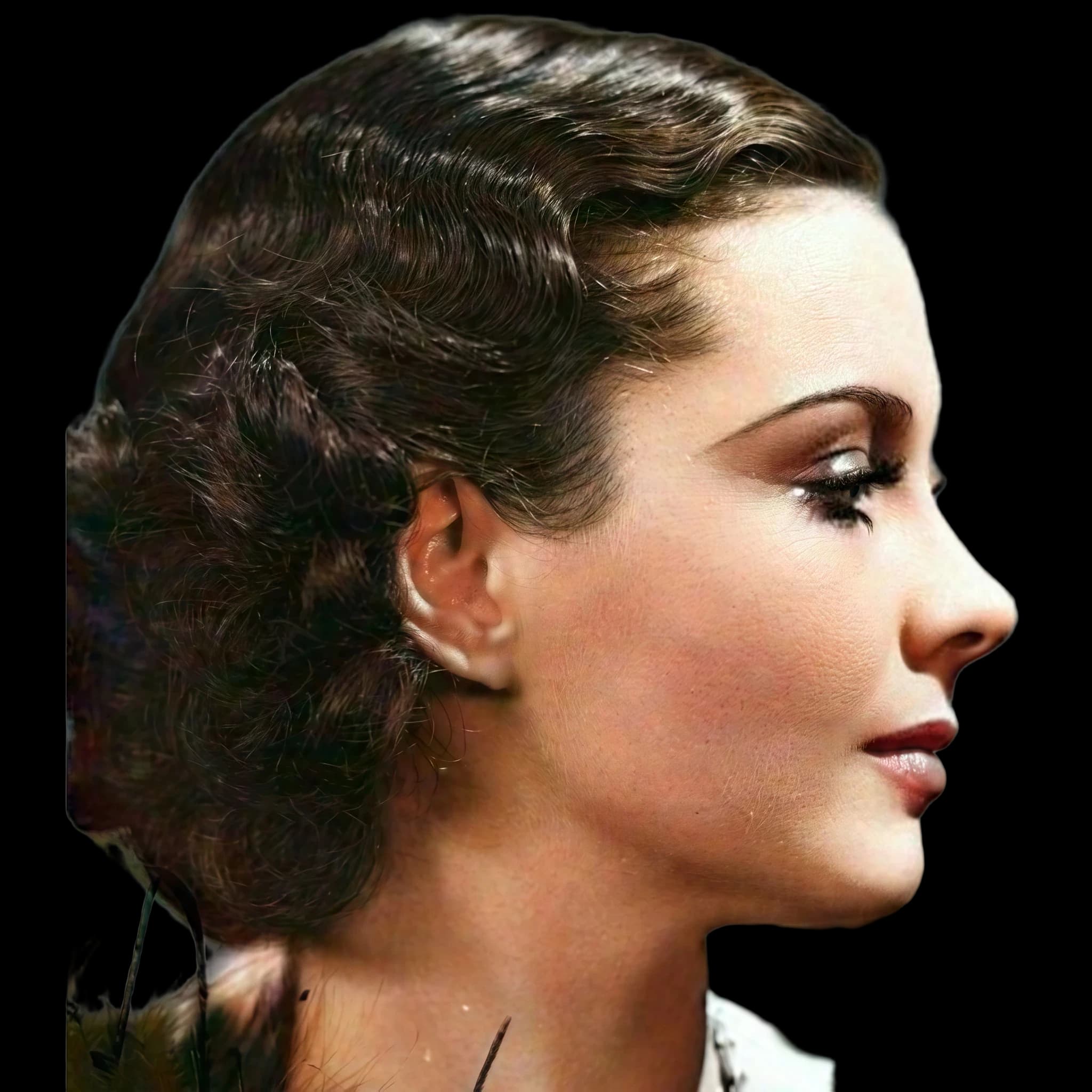 Vivian Leigh, side profile