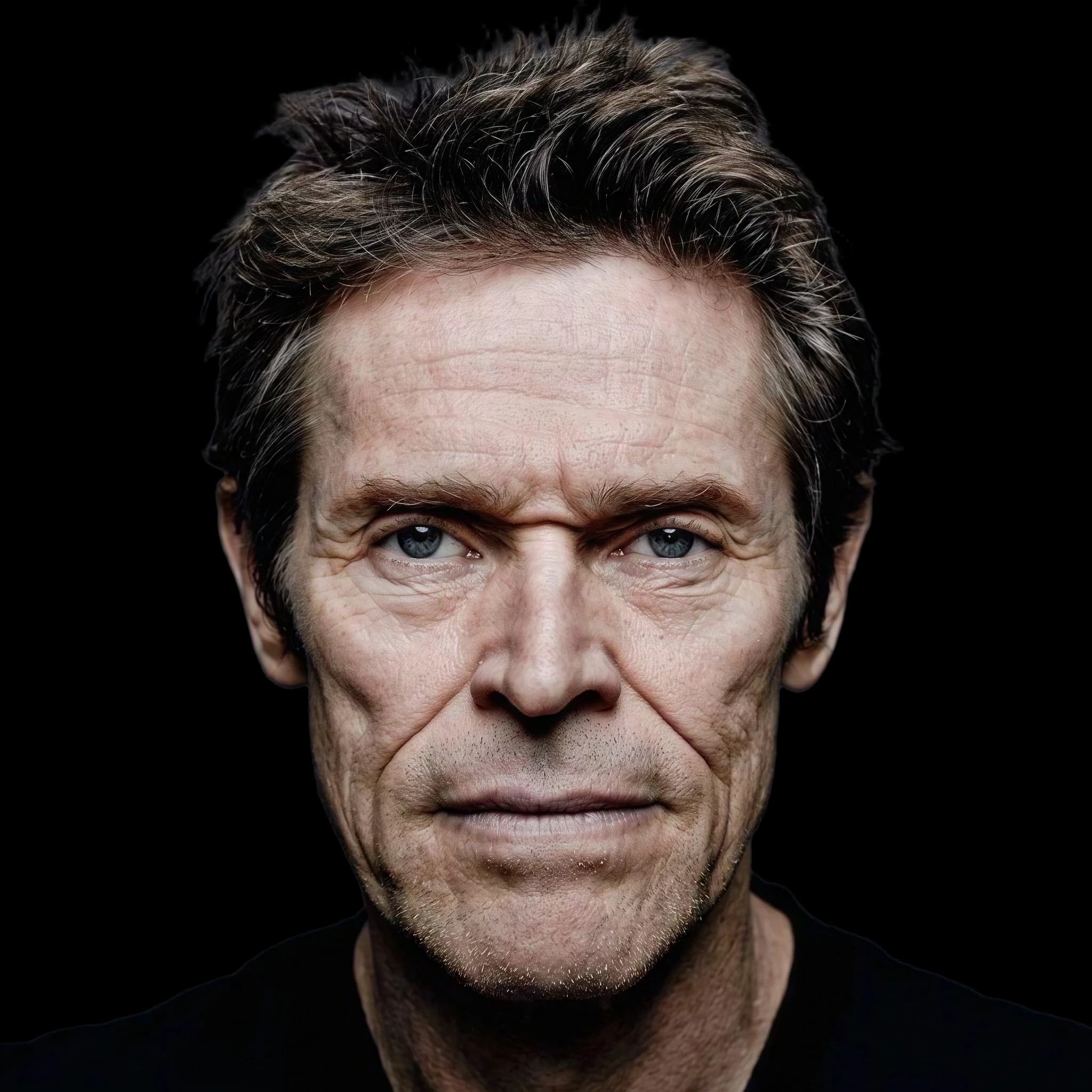 Willem Dafoe, front profile