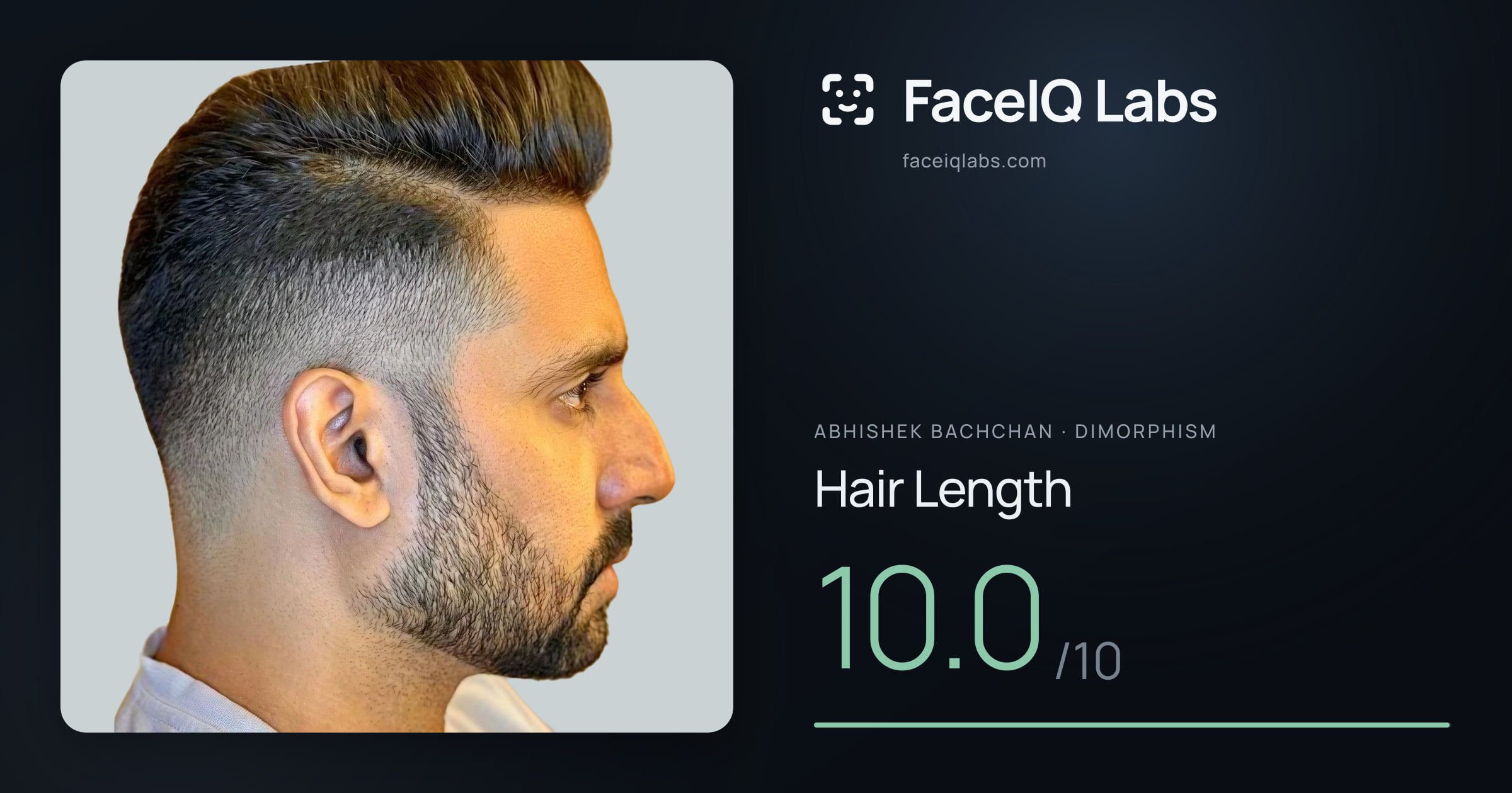 Abhishek Bachchan Hair Length: 10.0/10, drawn on the photo