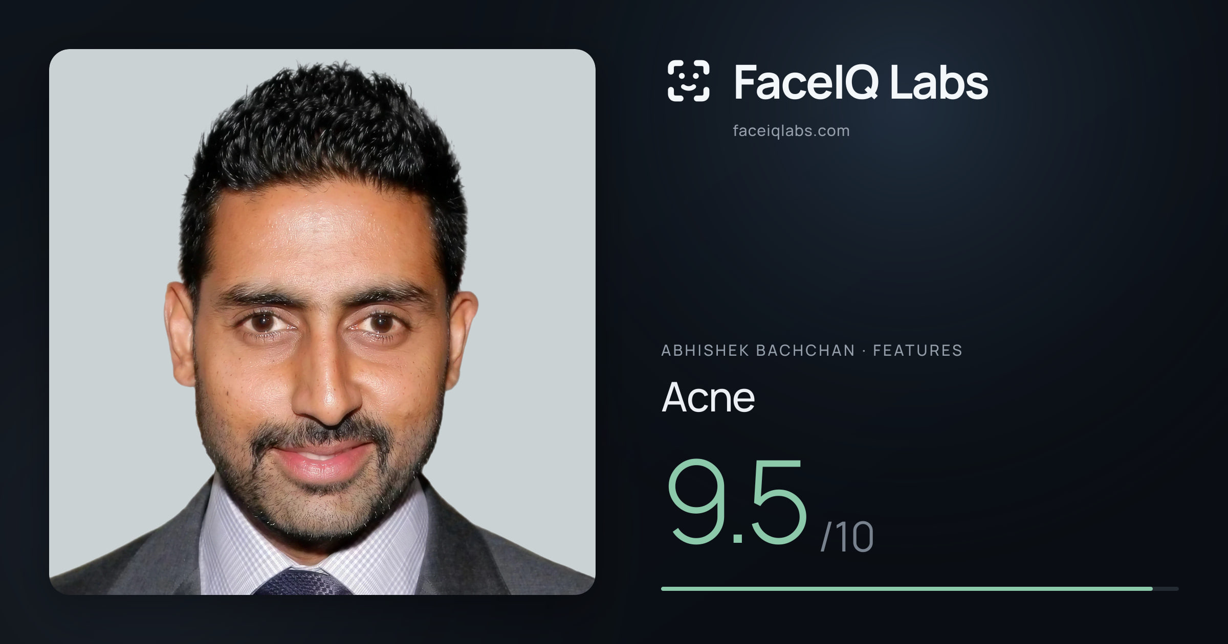 Abhishek Bachchan Acne: 9.5/10, drawn on the photo
