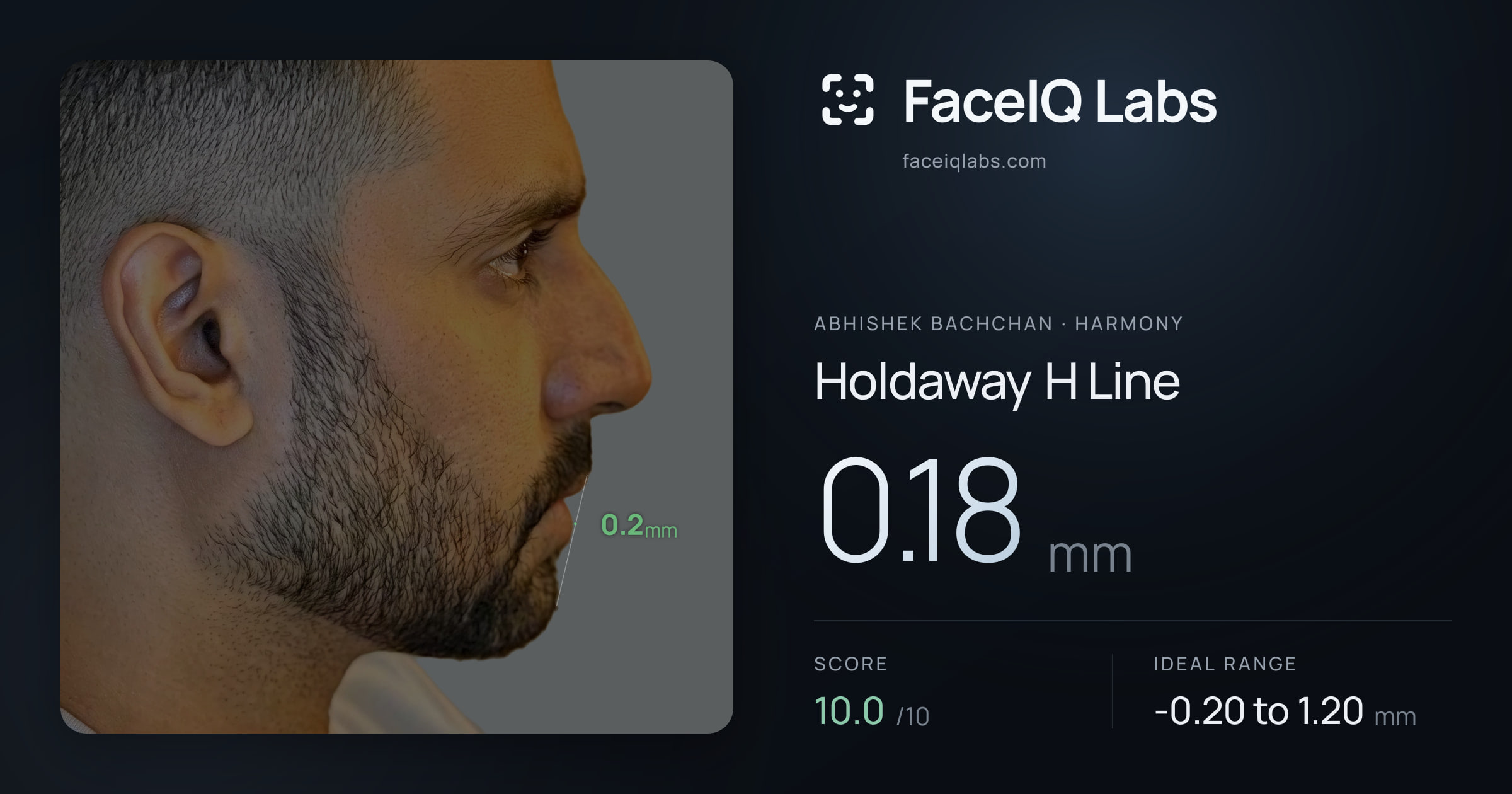 Abhishek Bachchan Holdaway H Line: 0.18mm, drawn on the photo