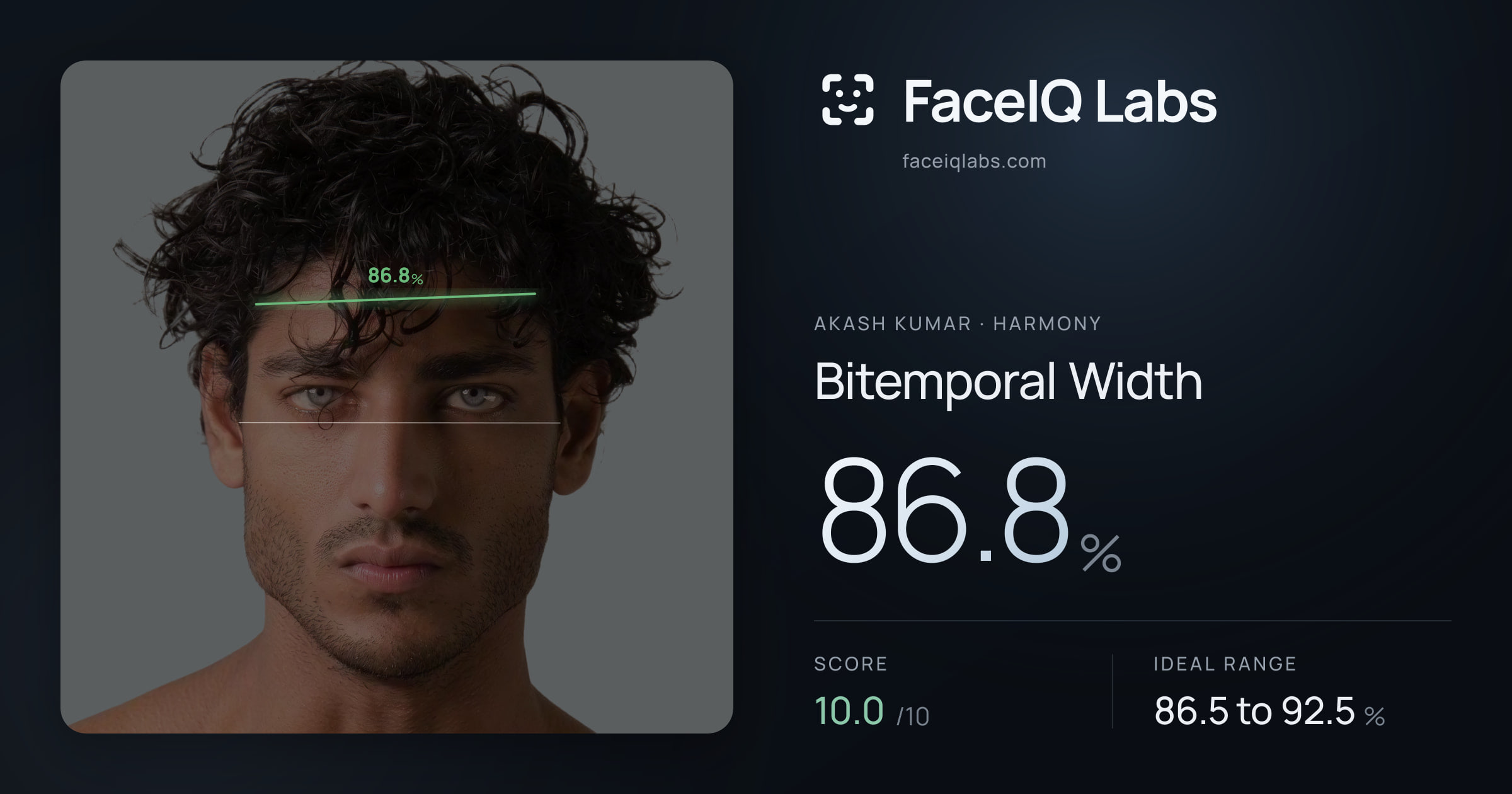 Akash Kumar Bitemporal Width: 86.8%, drawn on the photo