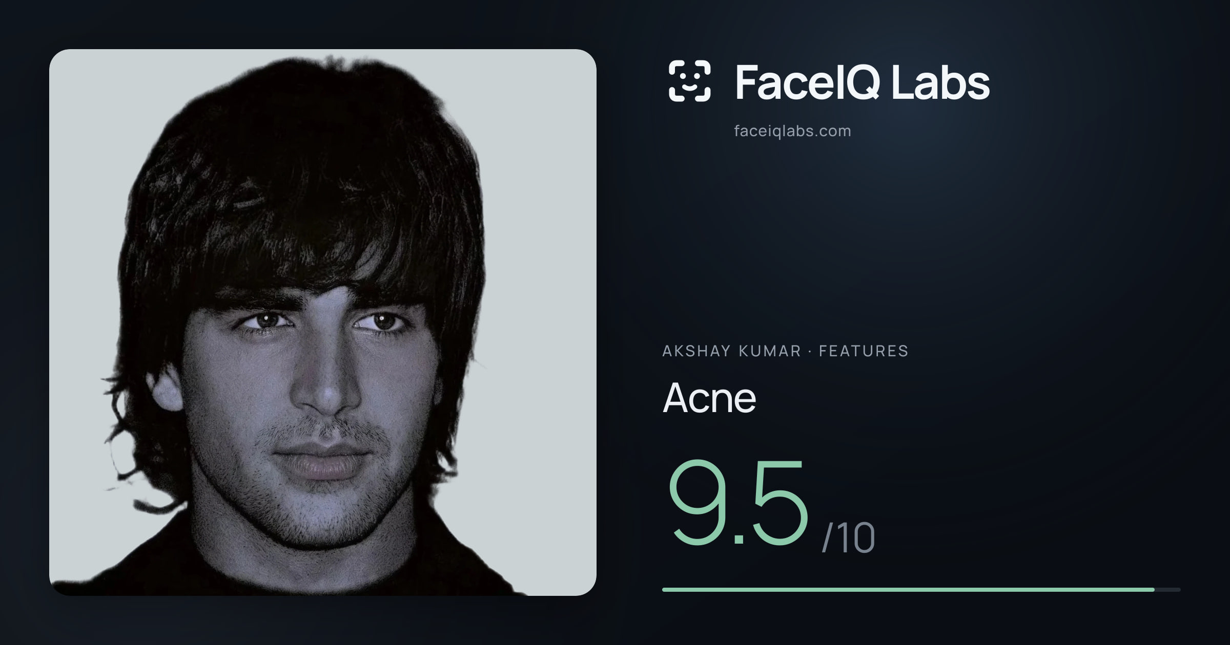 Akshay Kumar Acne: 9.5/10, drawn on the photo